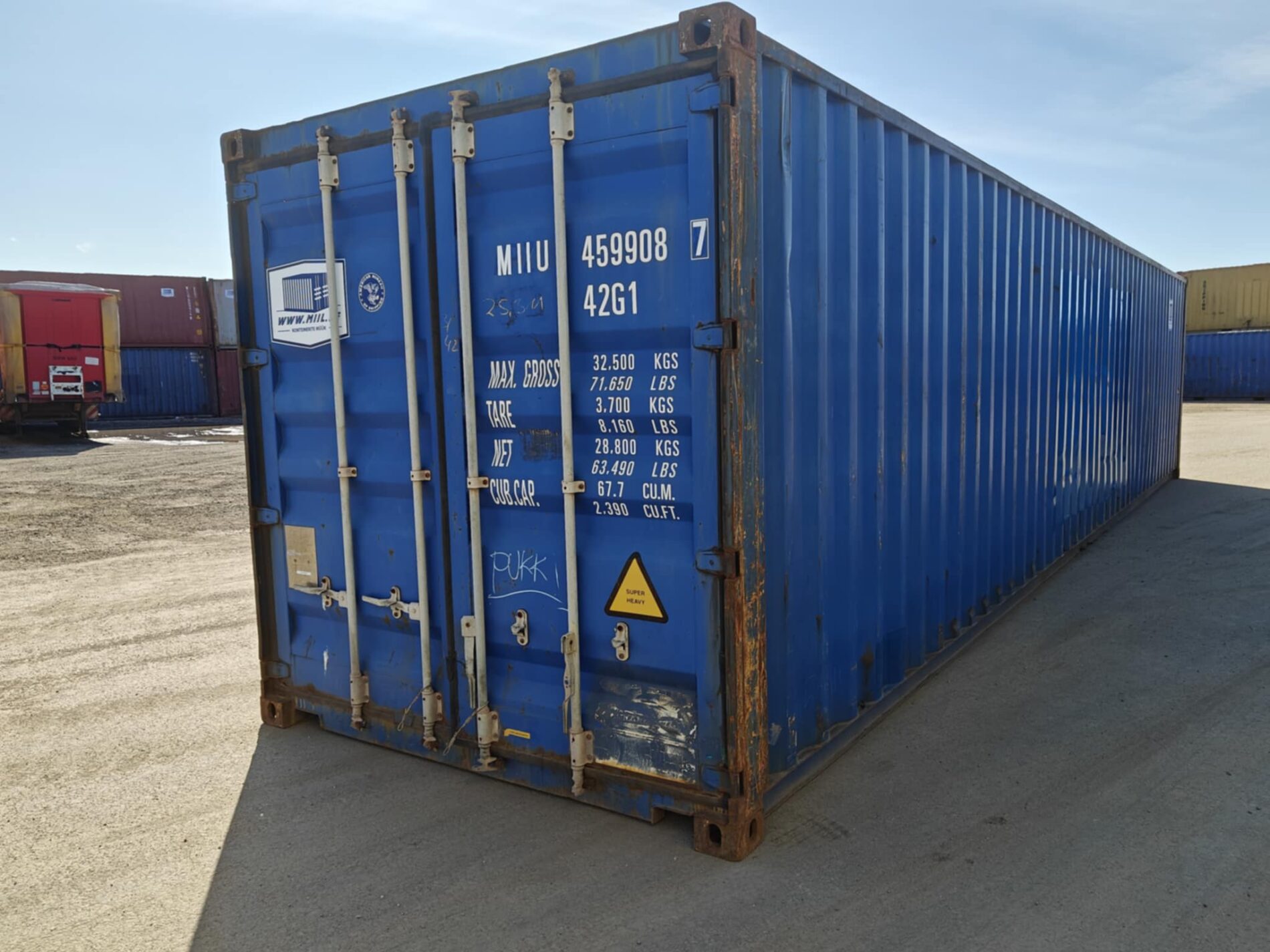 40DC Merekonteiner MIIU4599087 – TALLINN
