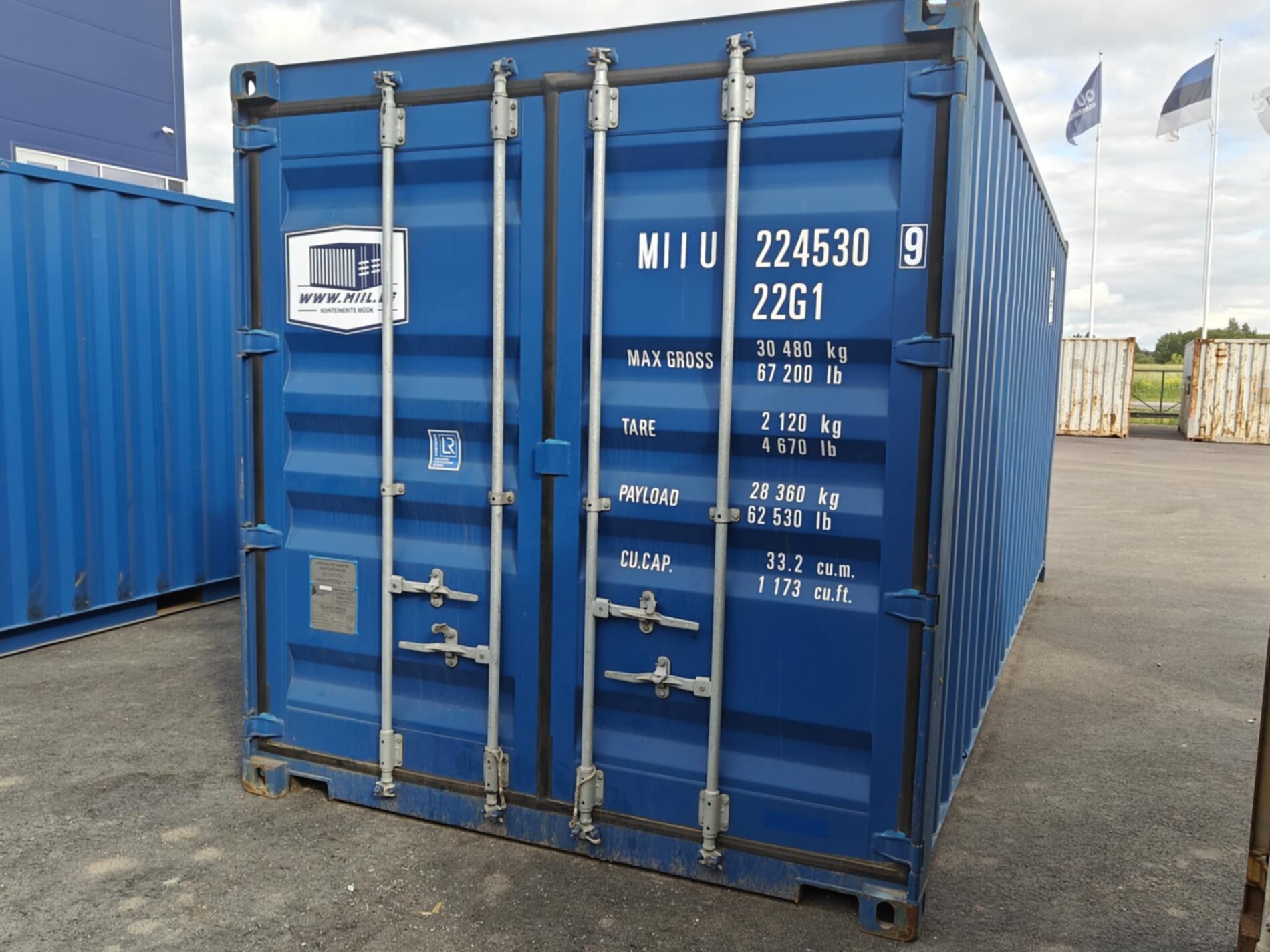 20DC Shipping container MIIU2245309 - PÄRNU