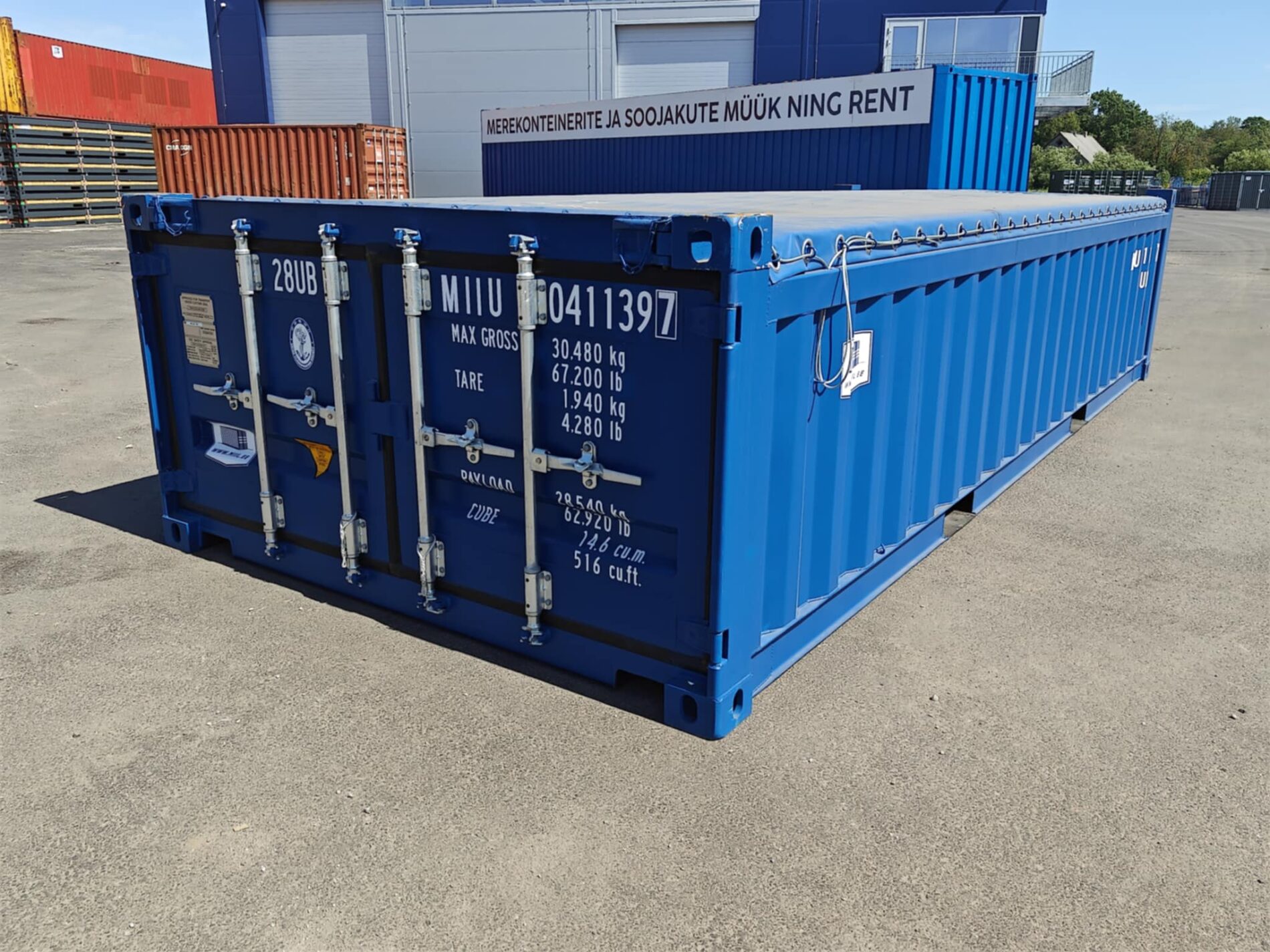 20HH Konteiner kast MIIU0411397 - muld, liiv, killustik, bassein (tellimisel)