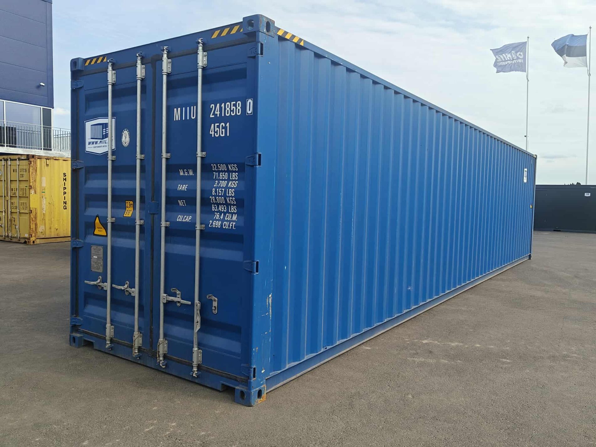 40HC Merekonteiner MIIU2418580 - TALLINN (tellimisel)
