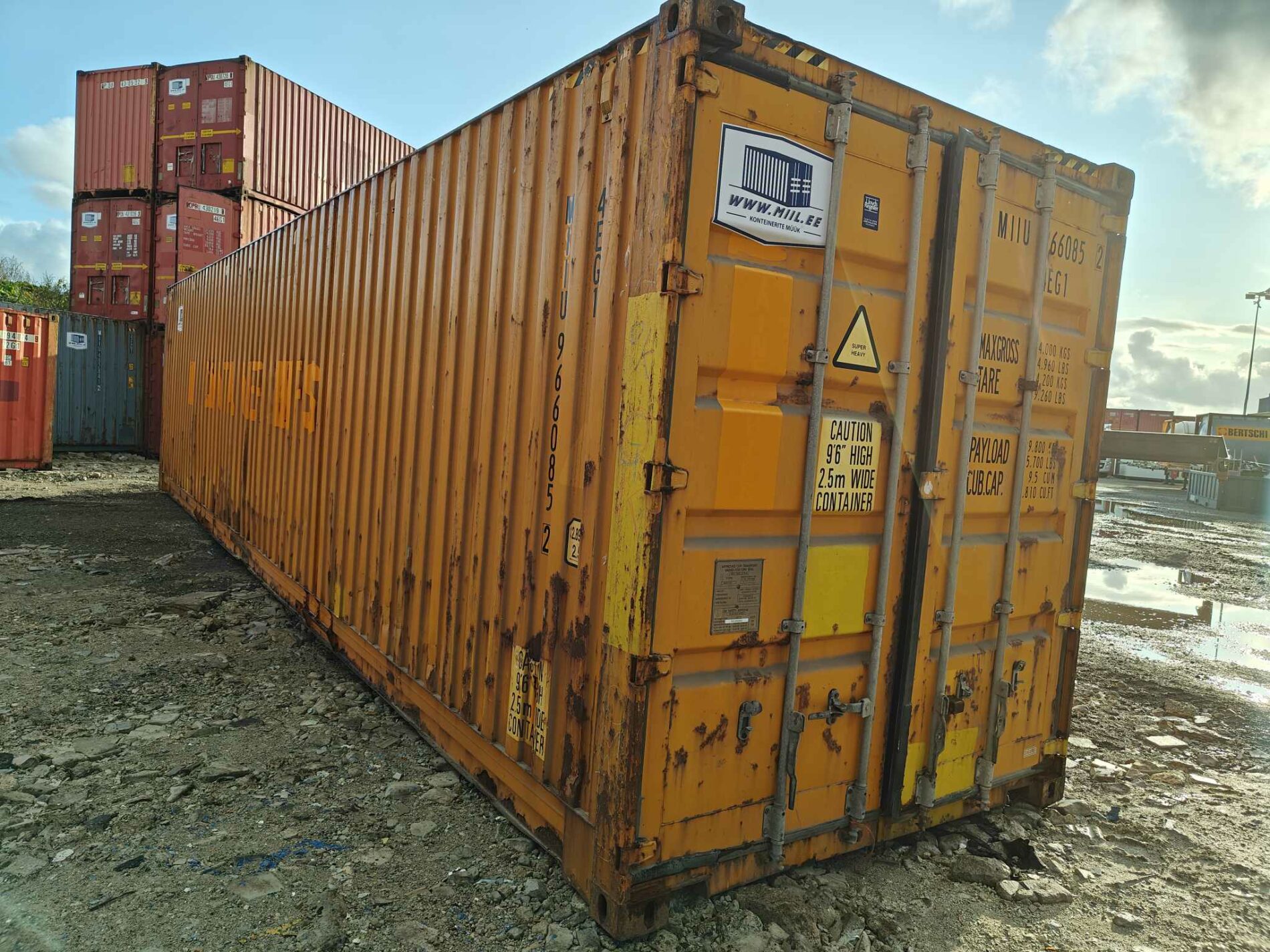 40HCPW Merekonteiner MIIU9660852 - TALLINN - Image 3