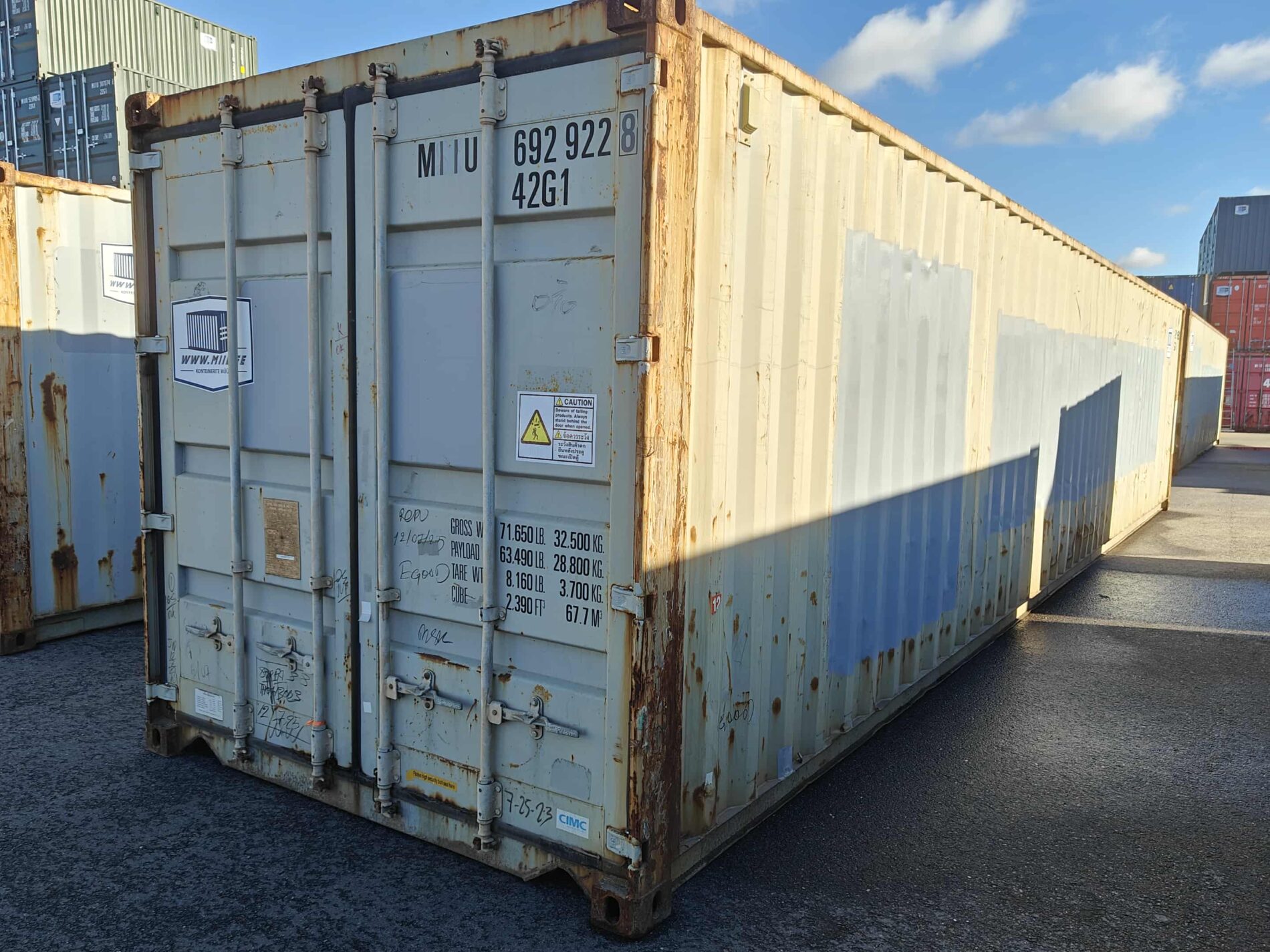 40DC Merekonteiner MIIU6929228 – TALLINN