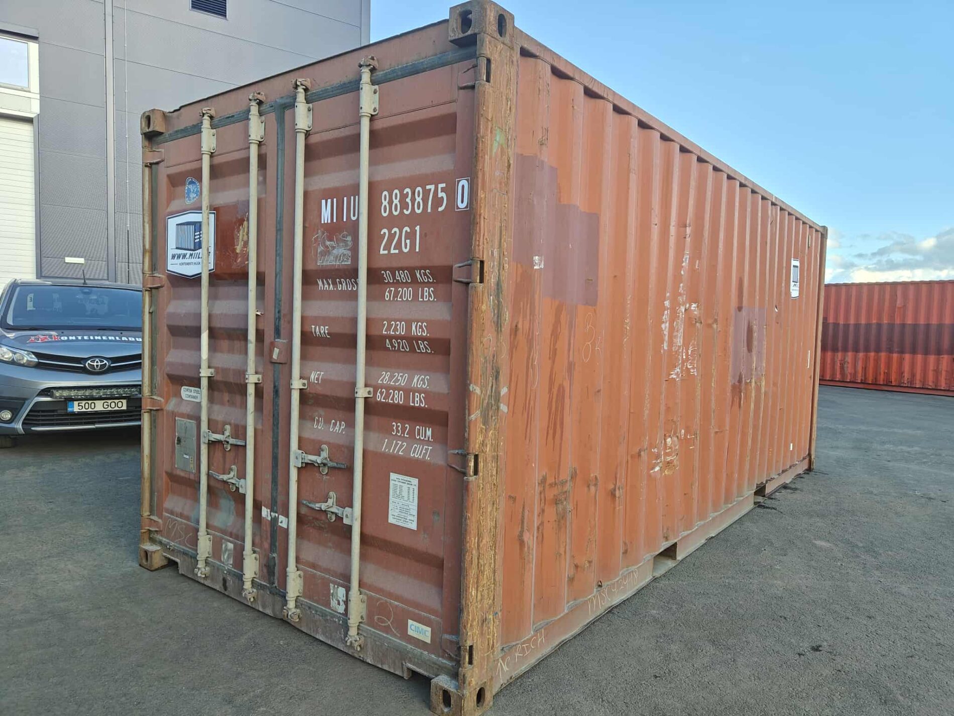 20DC Merekonteiner MIIU8838750 - TARTU