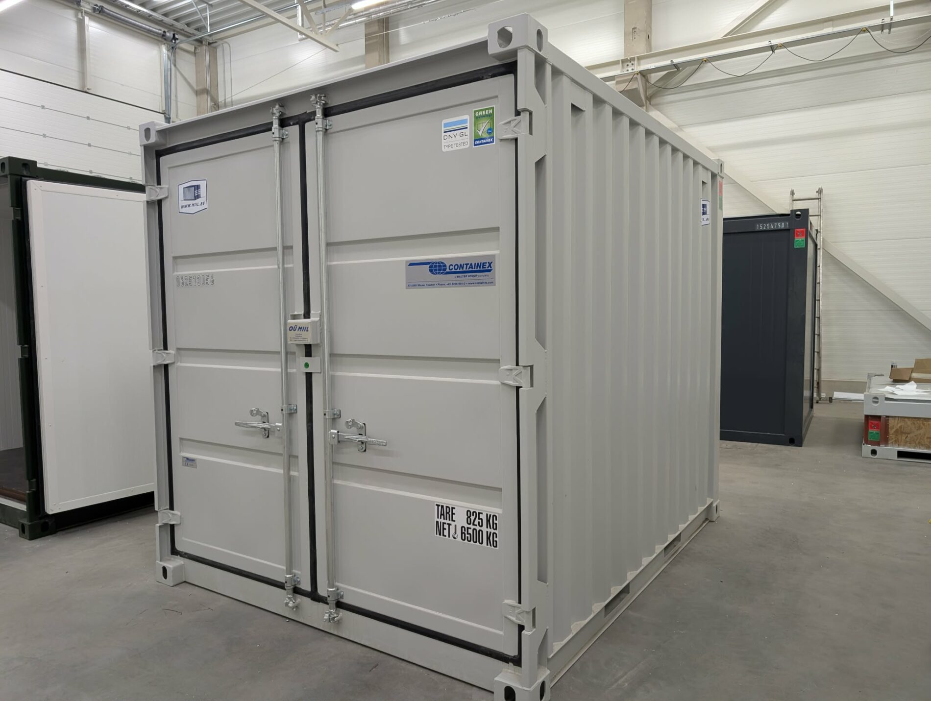 Siltināts 10DC konteiners ar sānu durvīm un elektrības sagatavotību — изображение 14