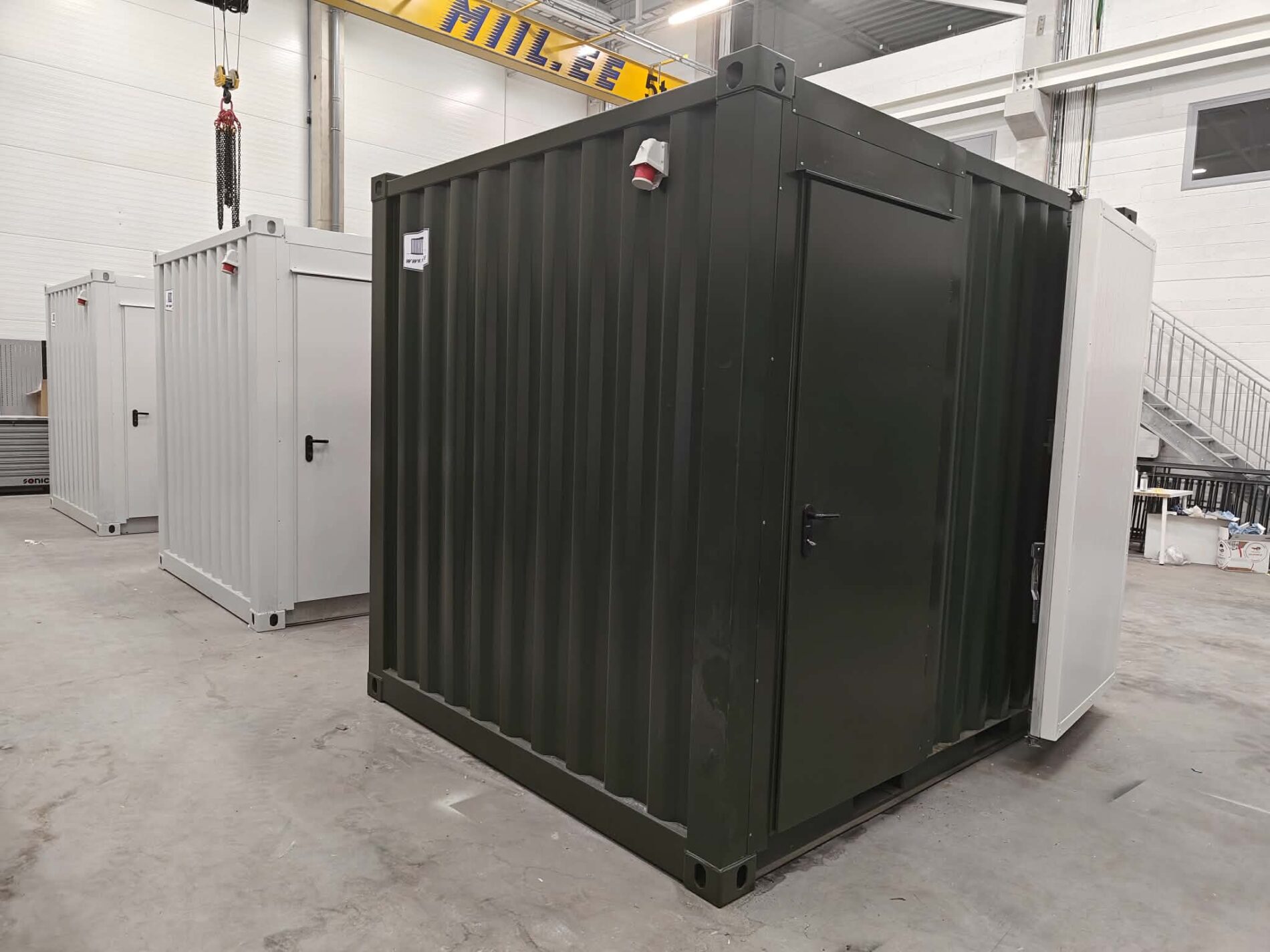 Siltināts 10DC konteiners ar sānu durvīm un elektrības sagatavotību — изображение 8