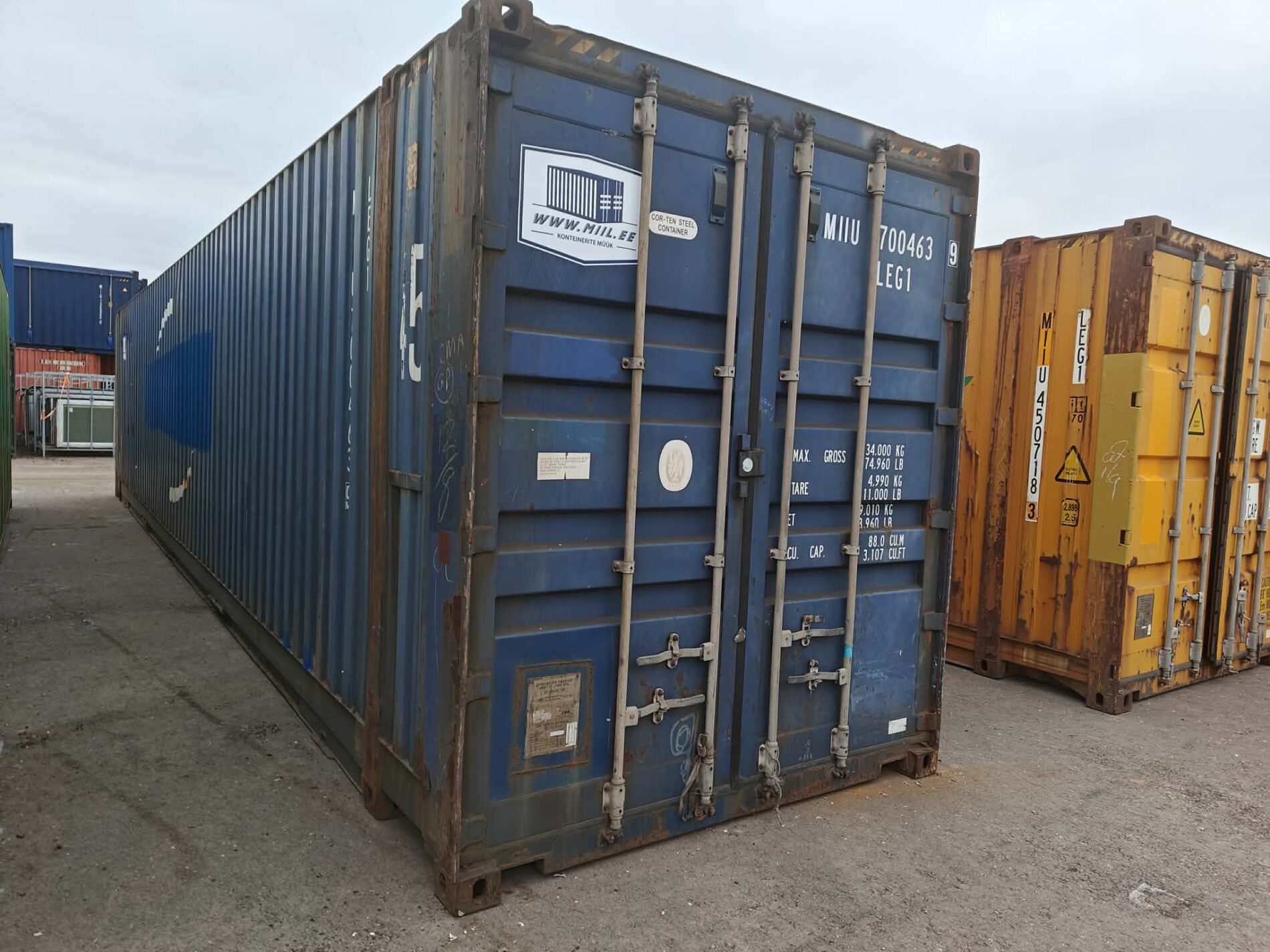 45HCPW Merekonteiner MIIU7004639 - TALLINN