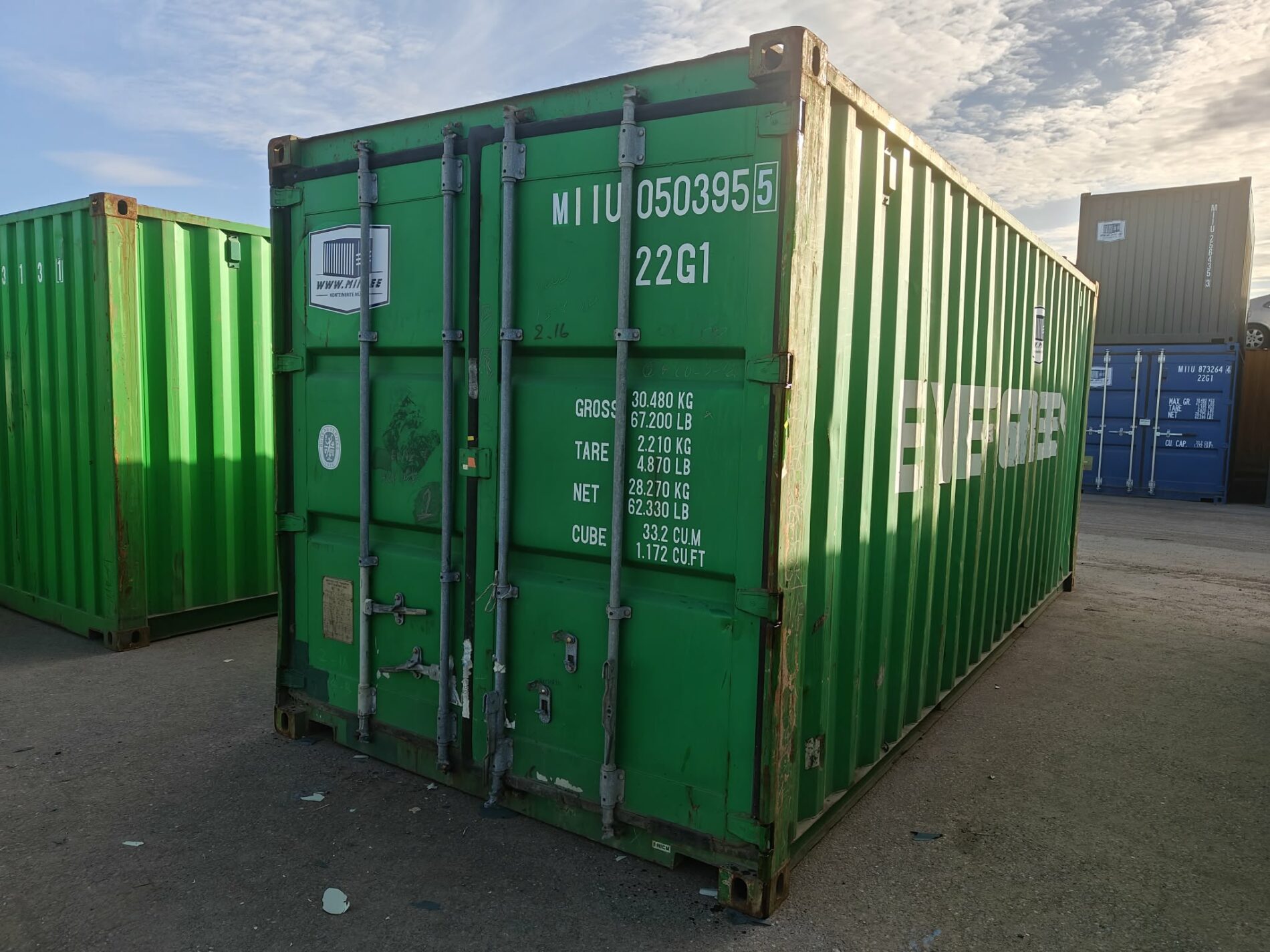 20DC Merekonteiner MIIU0503955 – TALLINN