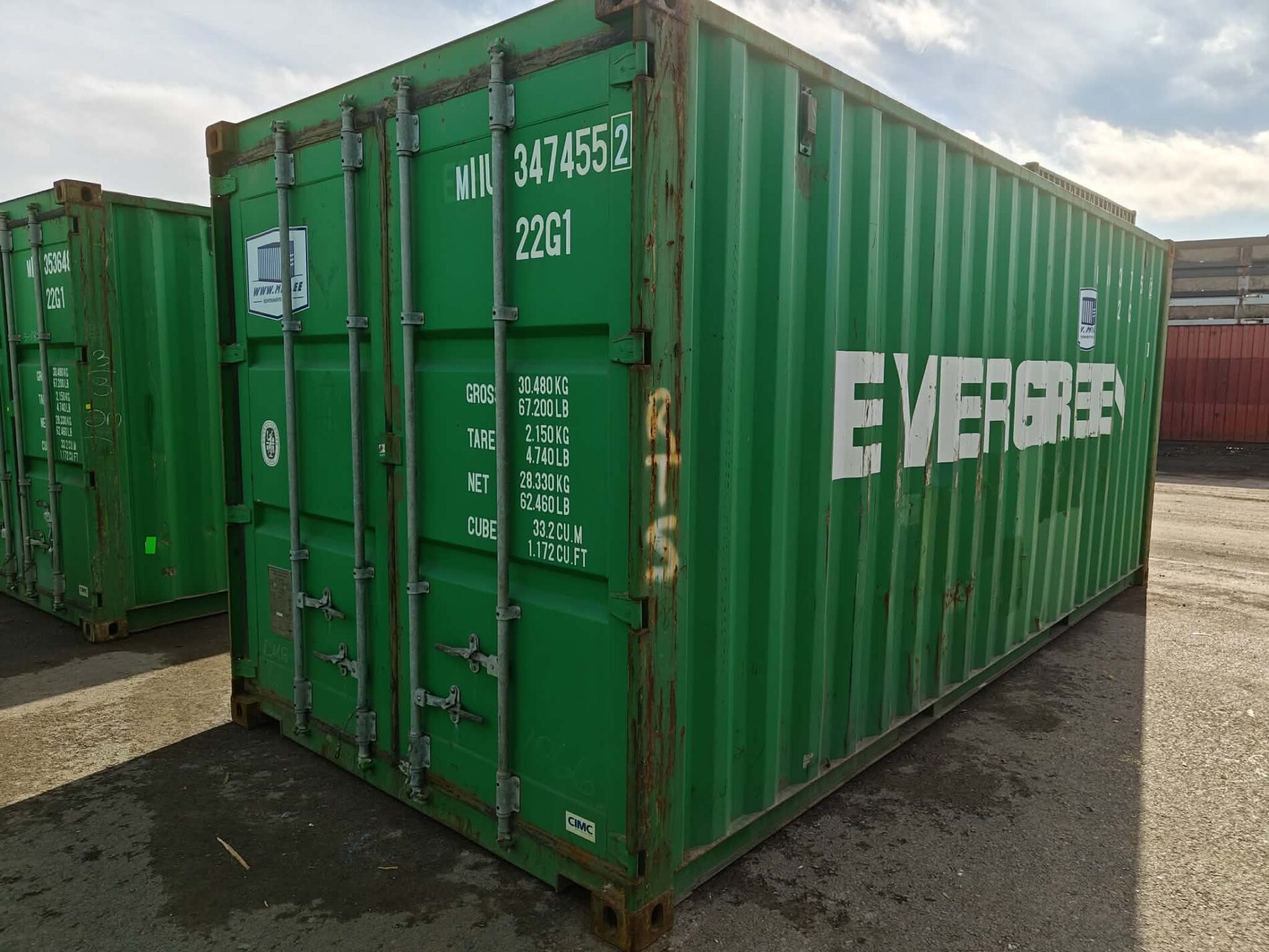 20DC Merekonteiner MIIU3474552 – TALLINN