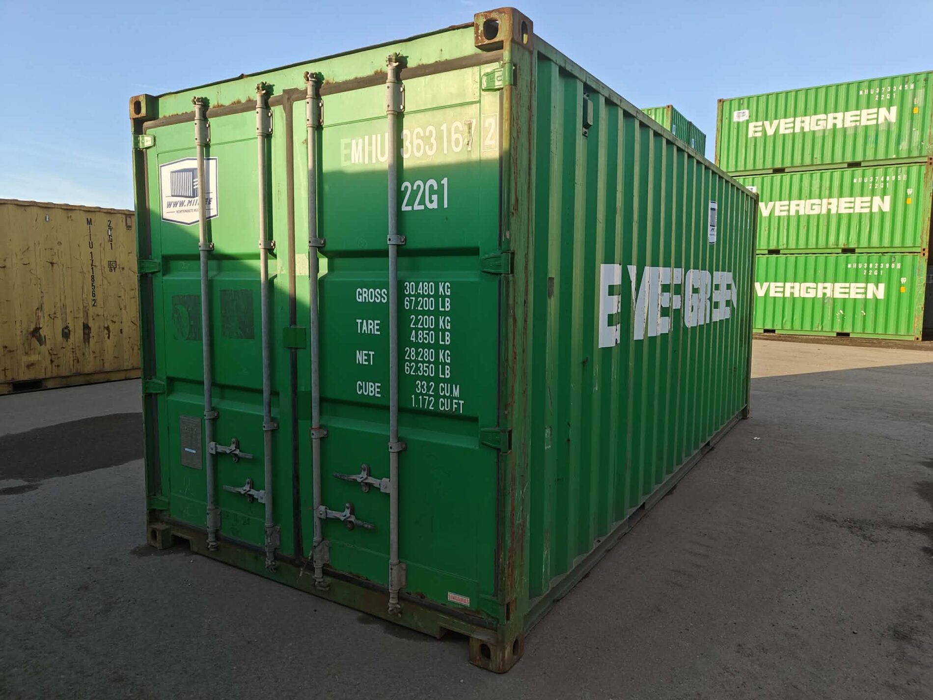 20DC Merekonteiner MIIU3631672 - TARTU