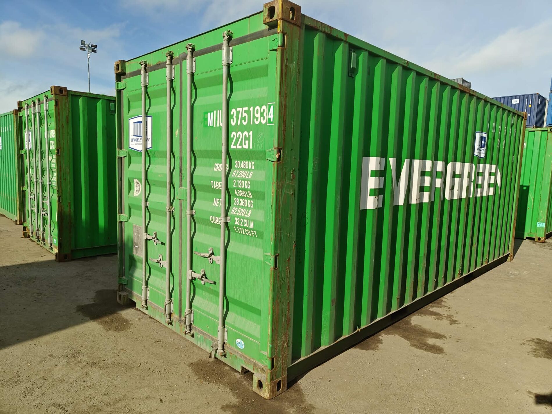 20DC Merekonteiner MIIU3751934 - TARTU