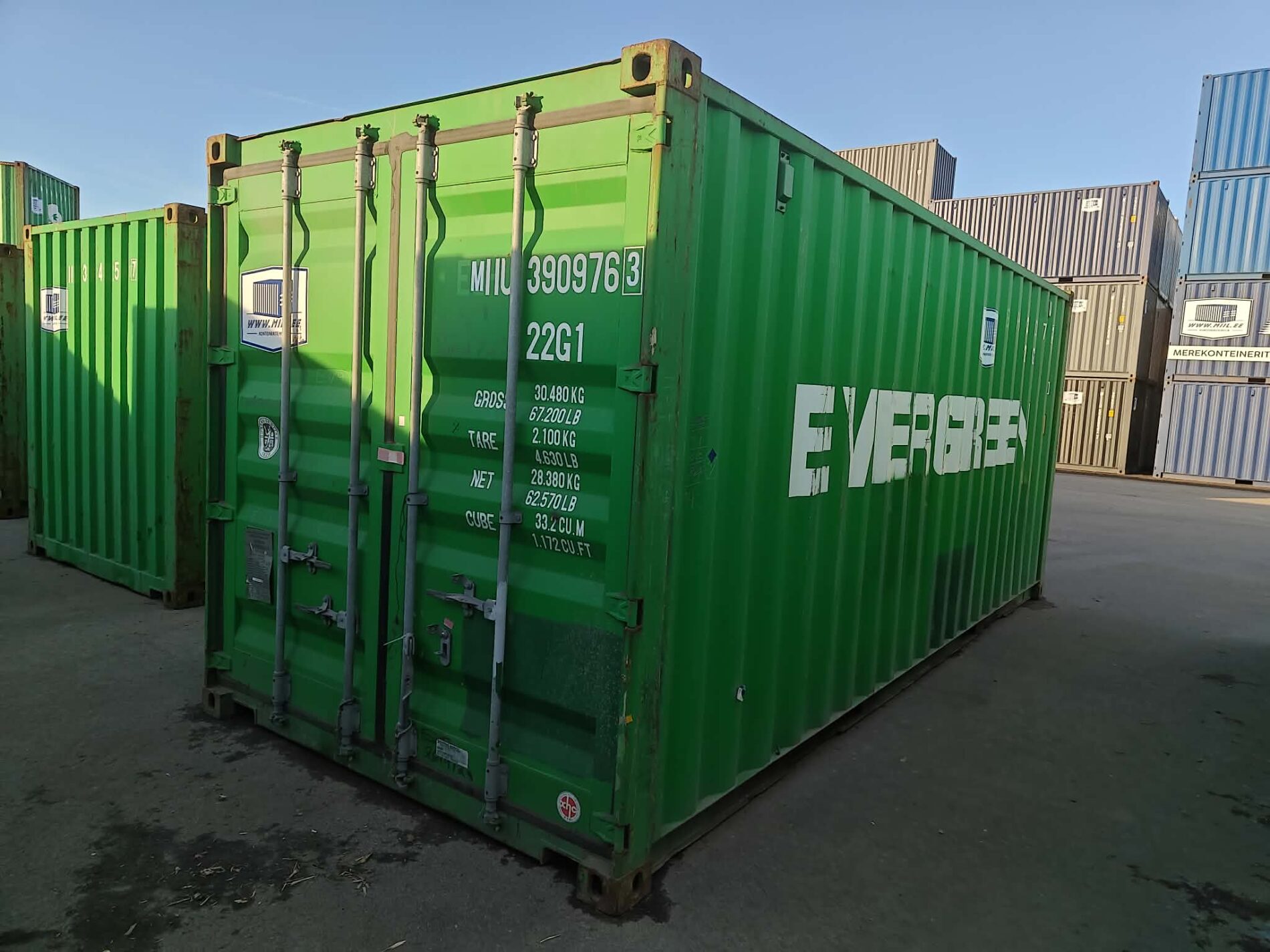 20DC Merekonteiner MIIU3909763 – TALLINN