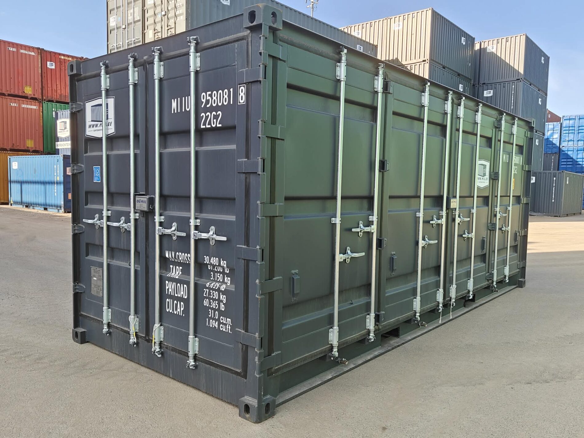 20OS Merekonteiner MIIU9580823 - TALLINN (LEKKEVANNIGA) (tellimisel)
