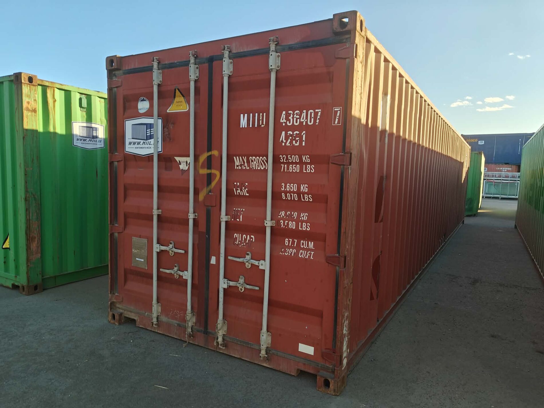 40DC Merekonteiner MIIU4364077 – TALLINN