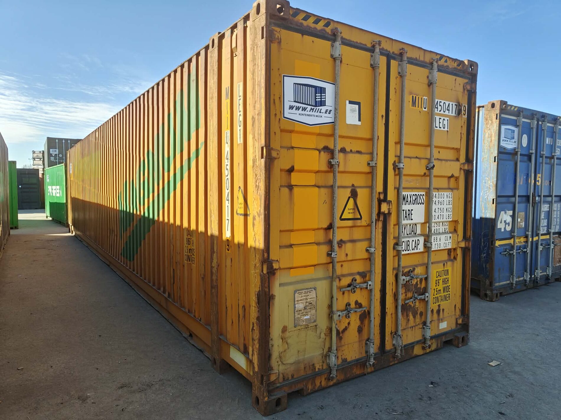 45HCPW Merekonteiner MIIU4504179 - TALLINN