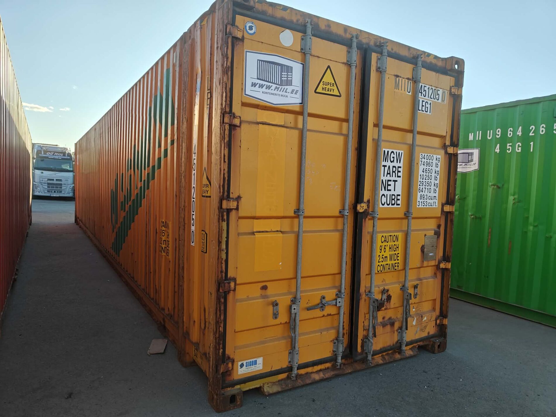 45HCPW Merekonteiner MIIU4512050 - TALLINN