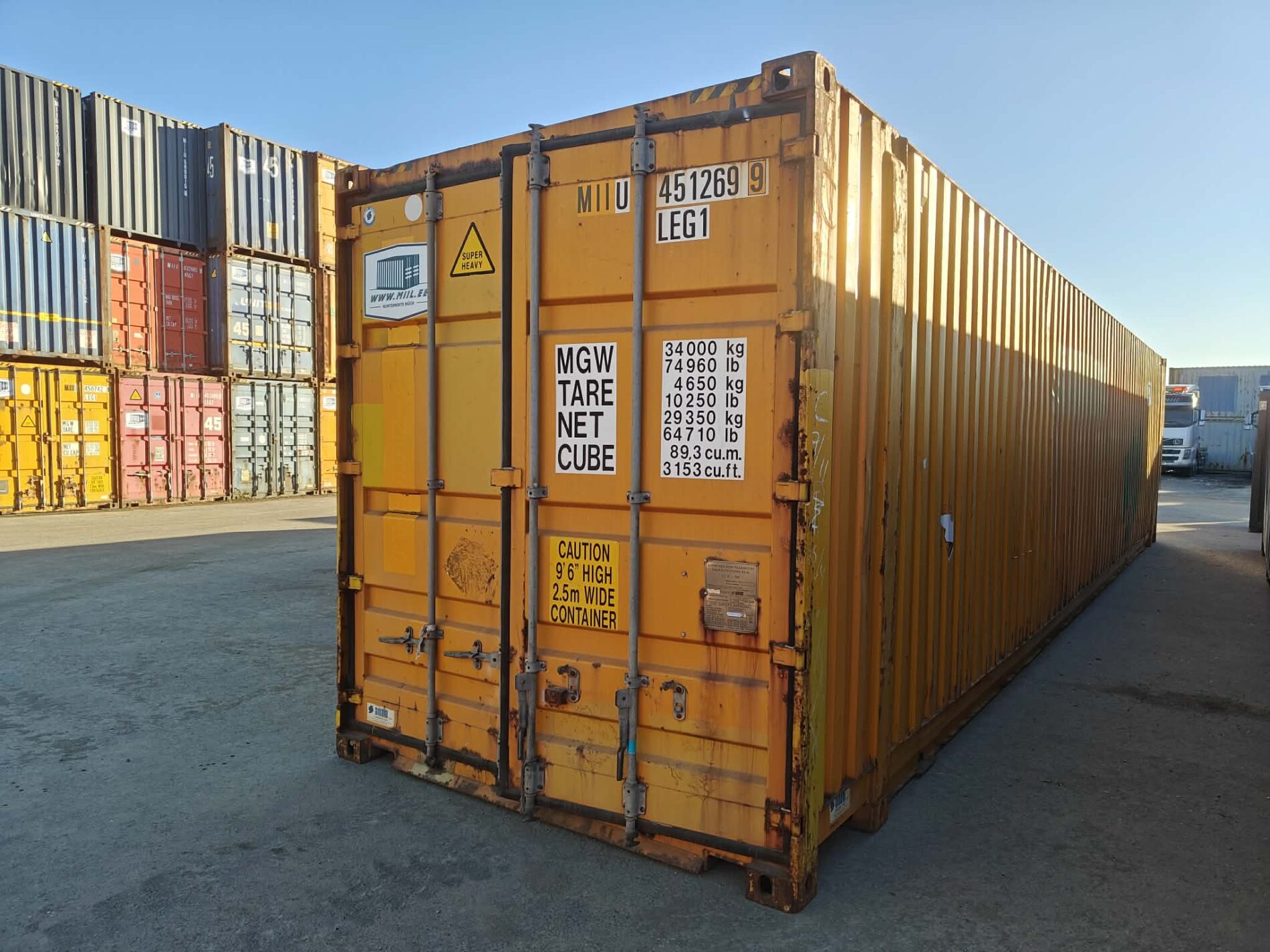 45HCPW Merekonteiner MIIU4512699 - TALLINN