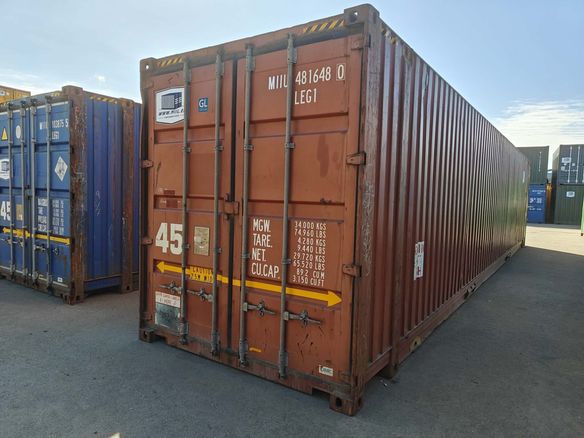 45HCPW Merekonteiner MIIU4816480 - TALLINN
