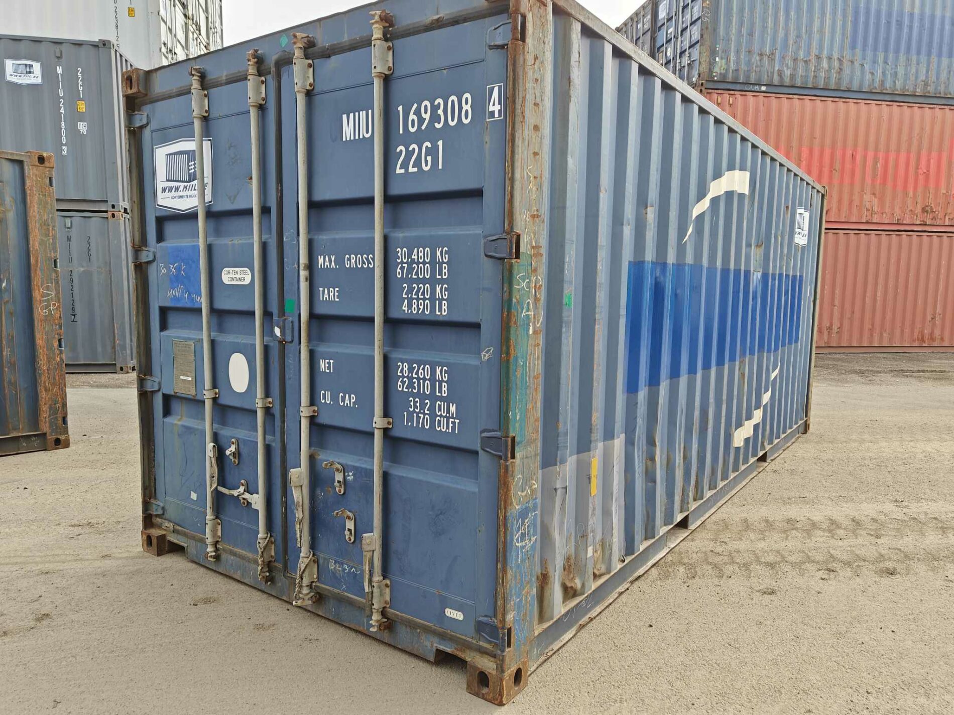 20DC Merekonteiner MIIU1693084 - TARTU