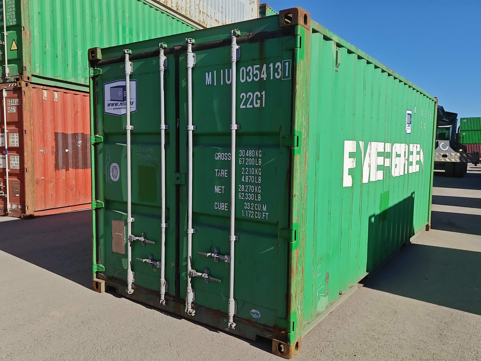 20DC Merekonteiner MIIU0354131 – TALLINN