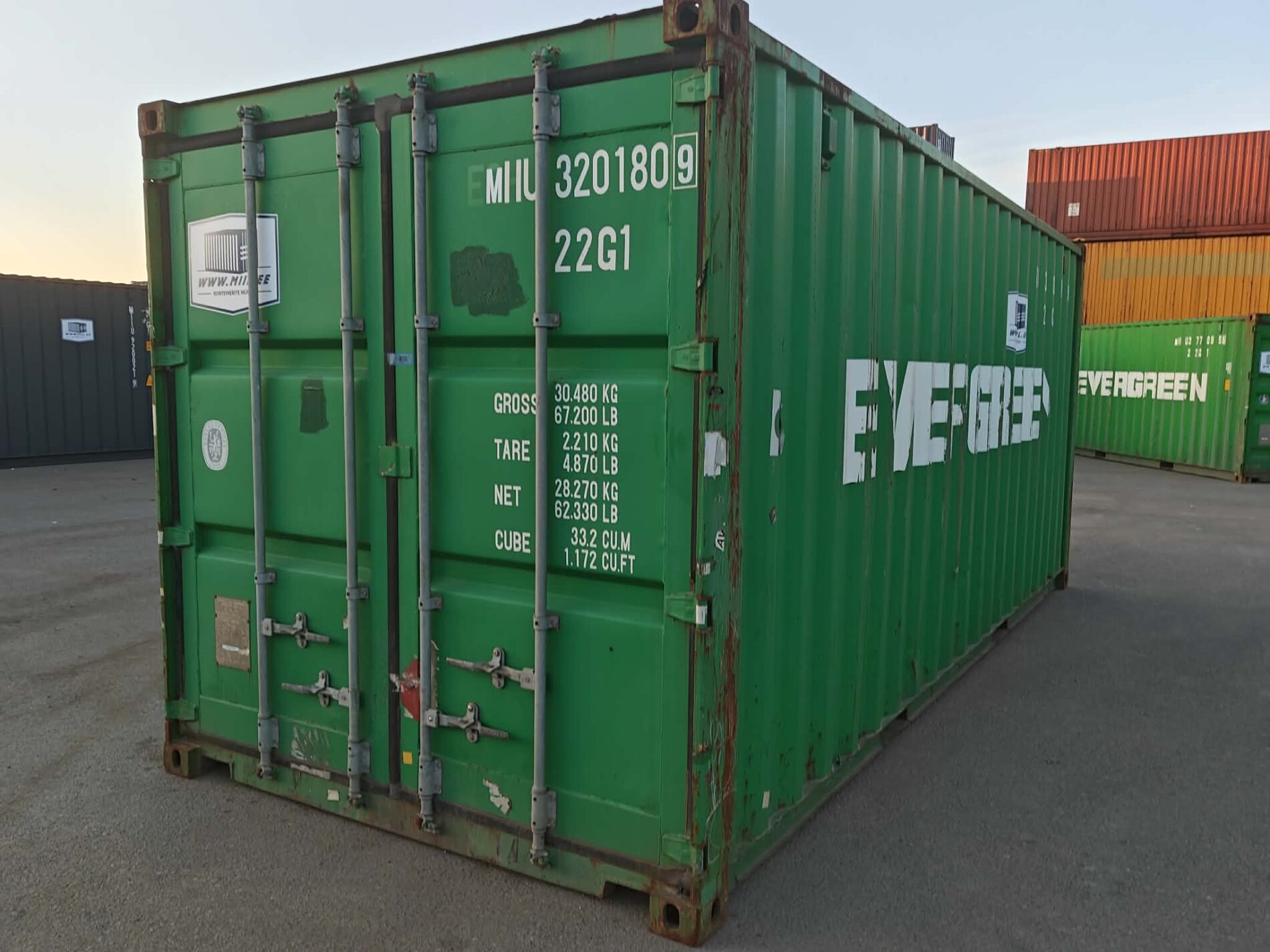 20DC Merekonteiner MIIU3201809 – TALLINN