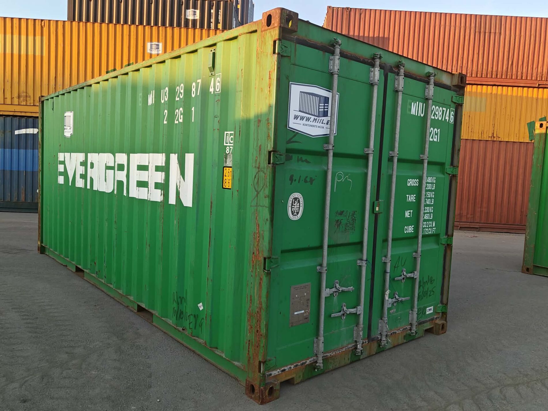 20DC Merekonteiner MIIU3298746 – TALLINN