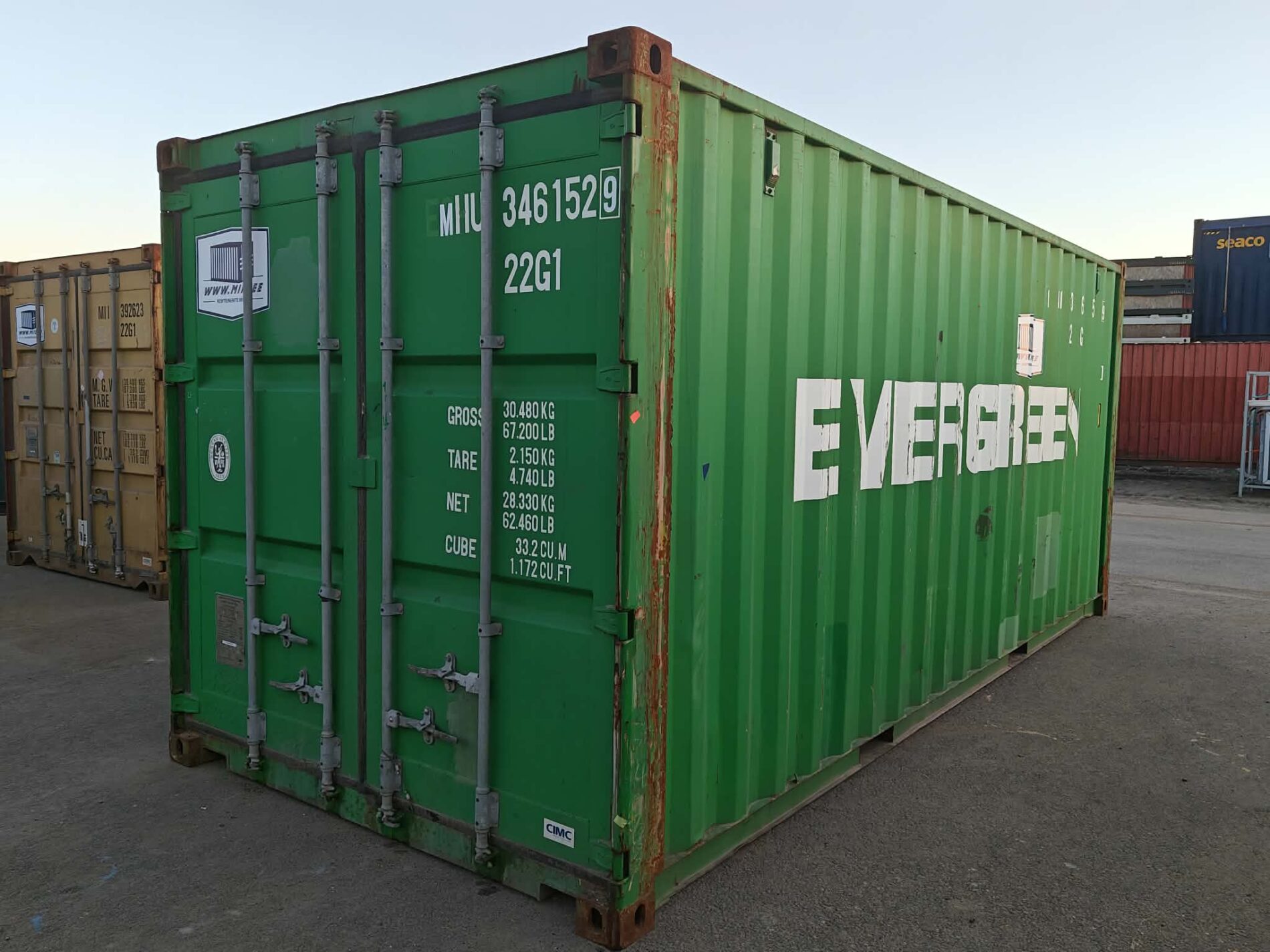 20DC Merekonteiner MIIU3461529 – TALLINN