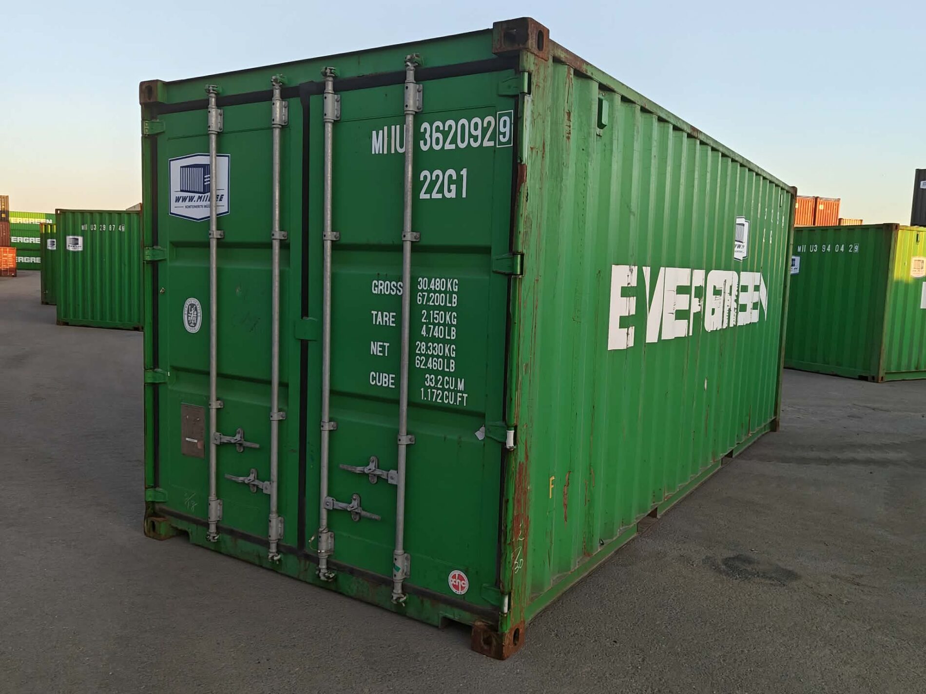 20DC Merekonteiner MIIU3620929 – TALLINN