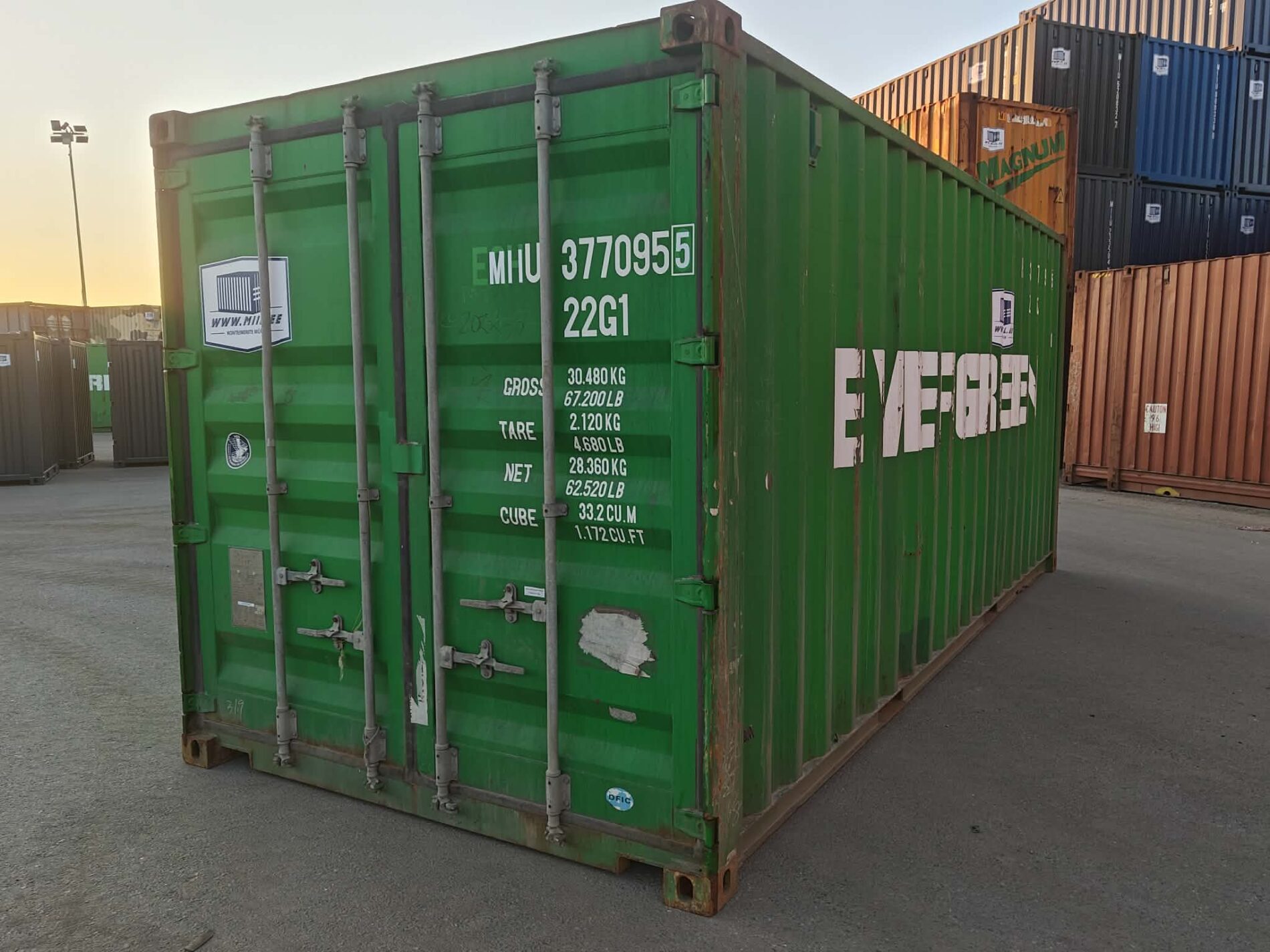 20DC Merekonteiner MIIU3770955 – TALLINN