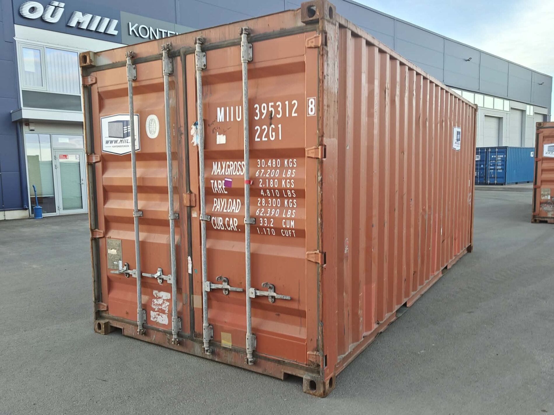 20DC морской контейнер MIIU3953128 - TALLINN