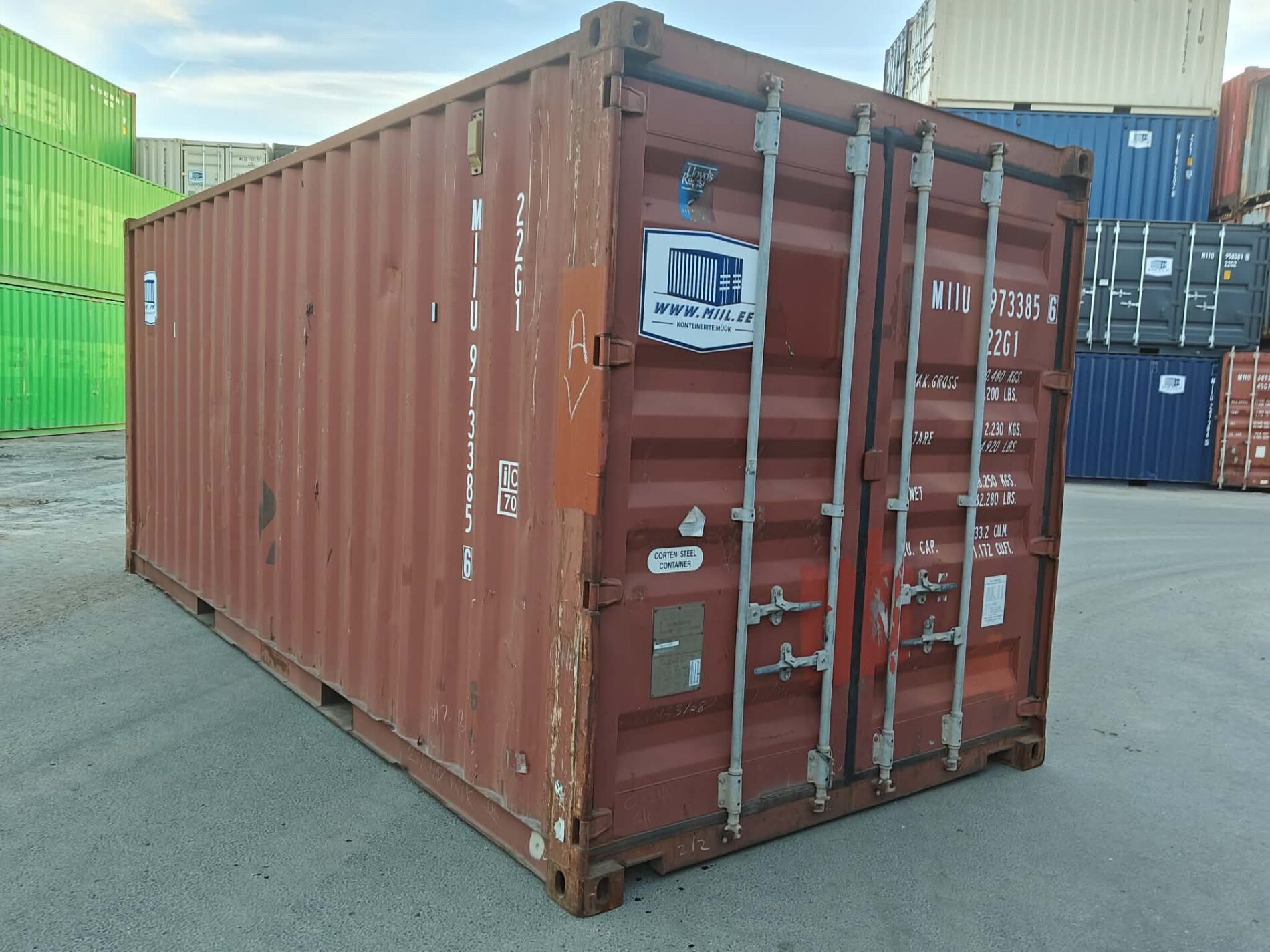 20DC Merekonteiner MIIU9733856 – TALLINN