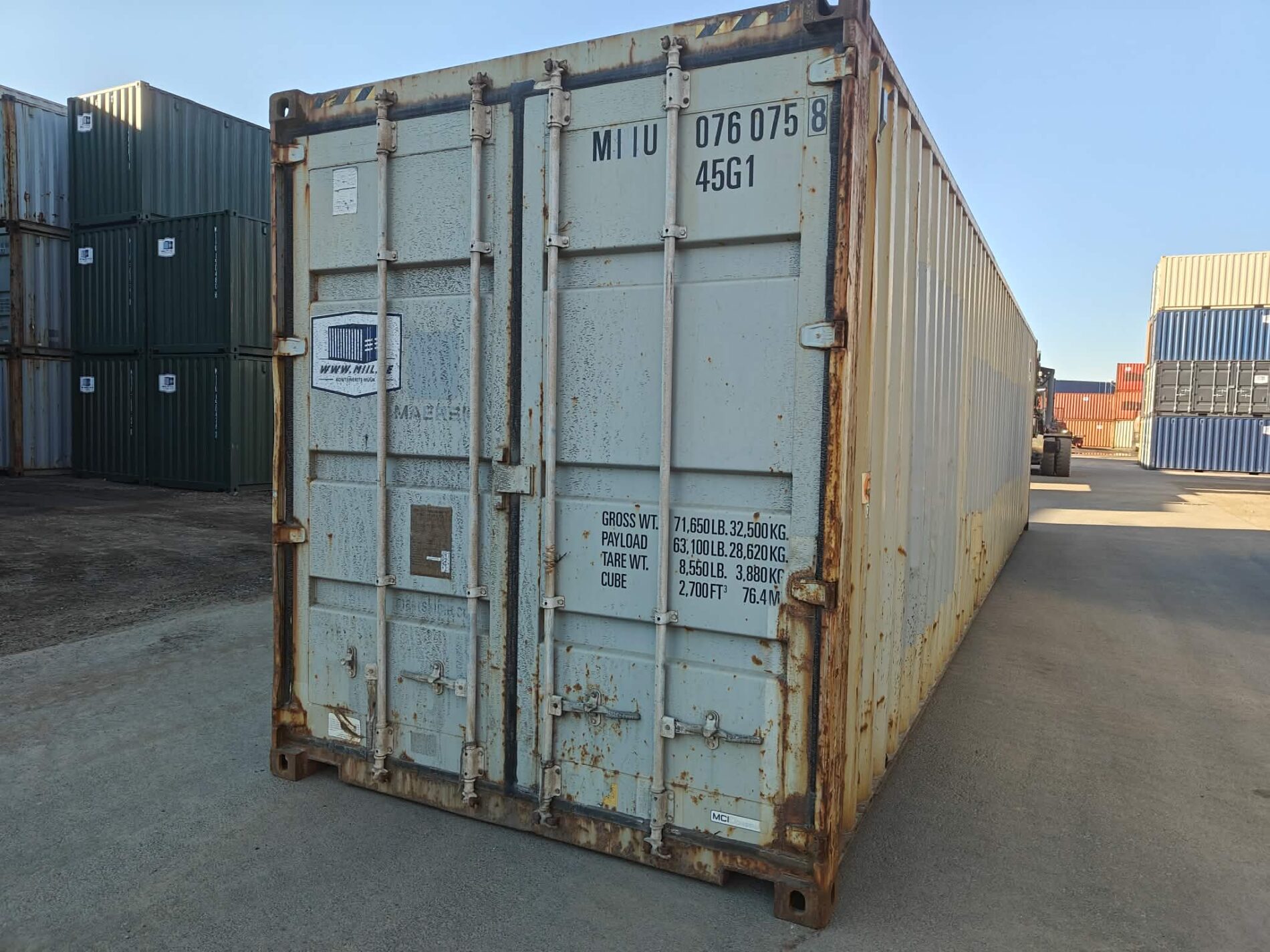 40HC Shipping container MIIU0760758 - TALLINN