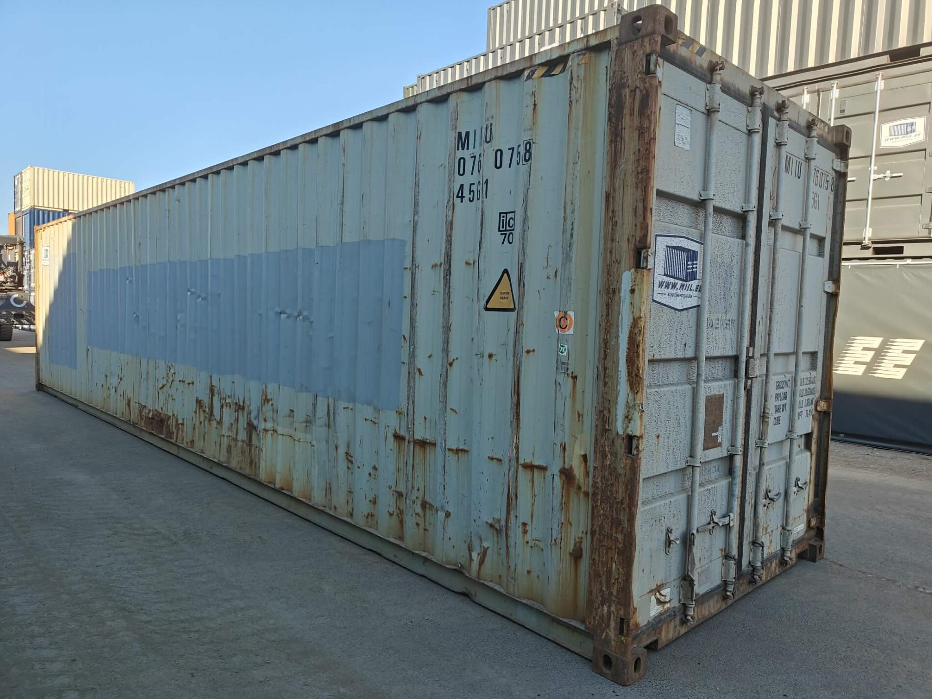 40HC Shipping container MIIU0760758 - TALLINN - Image 2