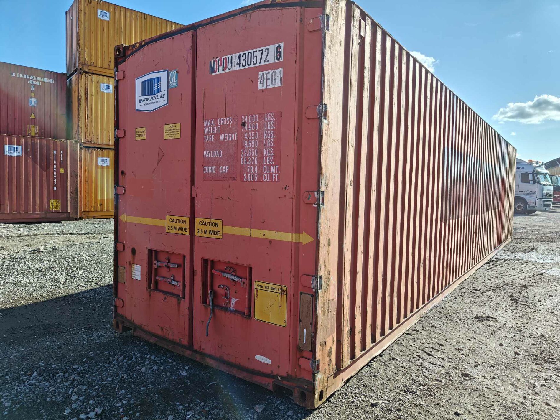 40HCPW Merekonteiner MIIU4305726 - TALLINN