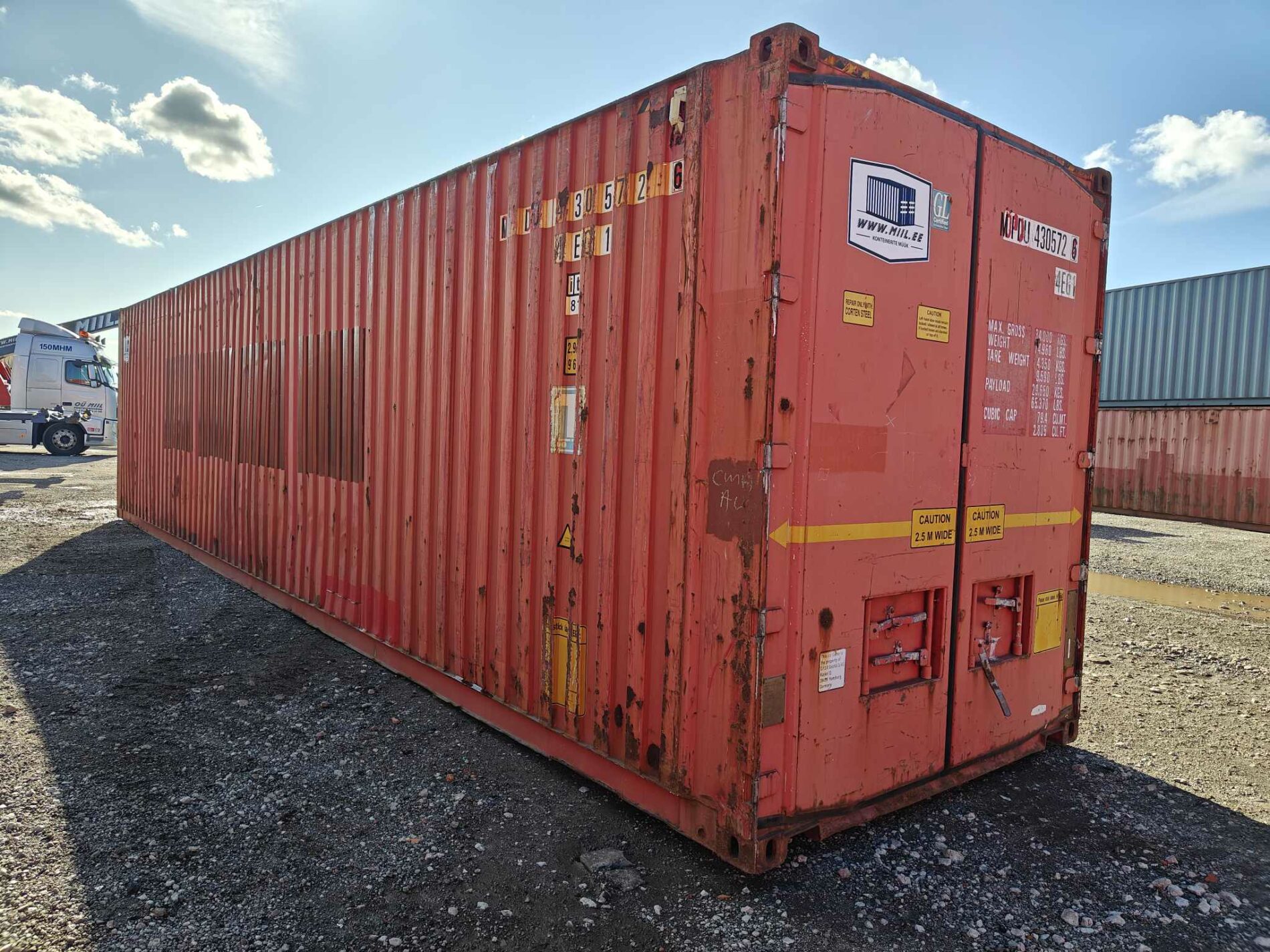 40HCPW Merekonteiner MIIU4305726 - TALLINN - Image 3