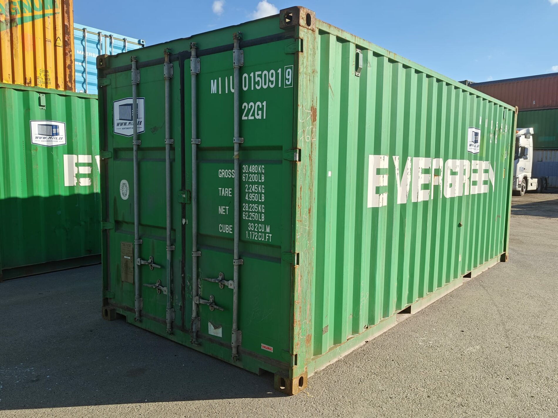 20DC Merekonteiner MIIU0150919 - PÄRNU