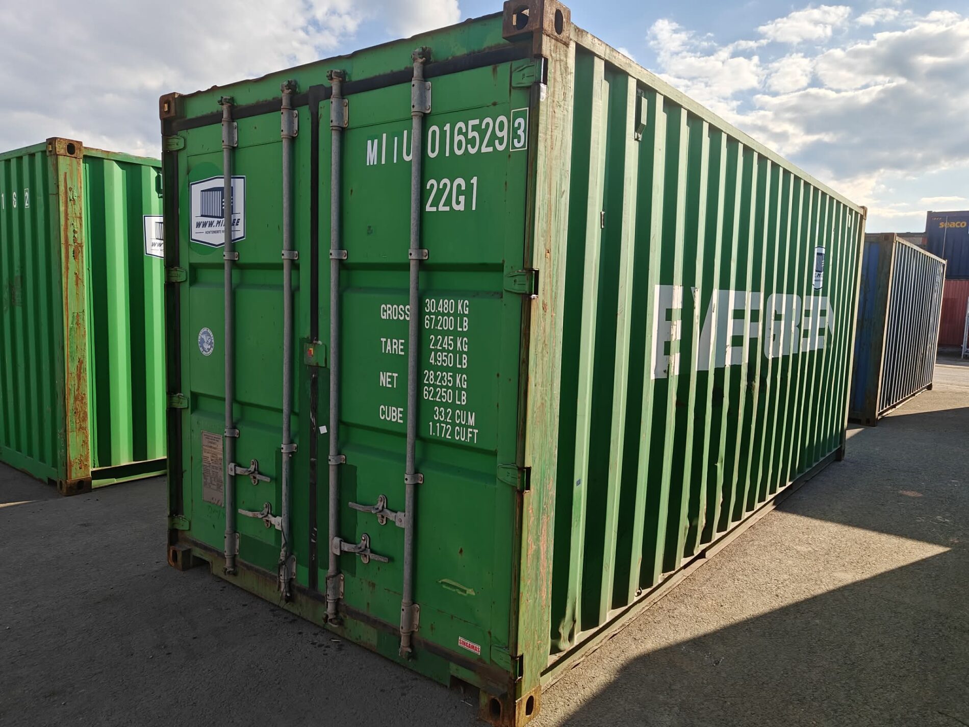 20DC Merekonteiner MIIU0165293 – TALLINN