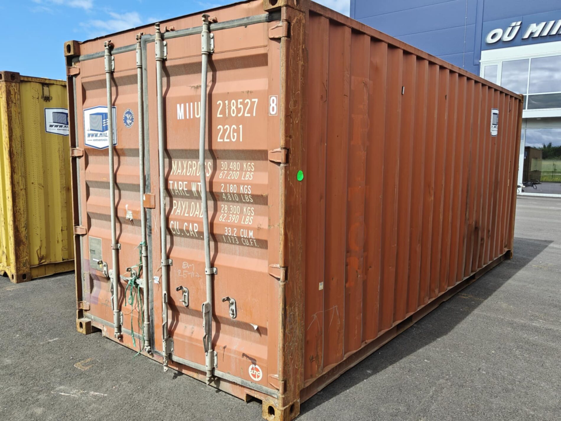 20DC Merekonteiner MIIU2185278 – TALLINN