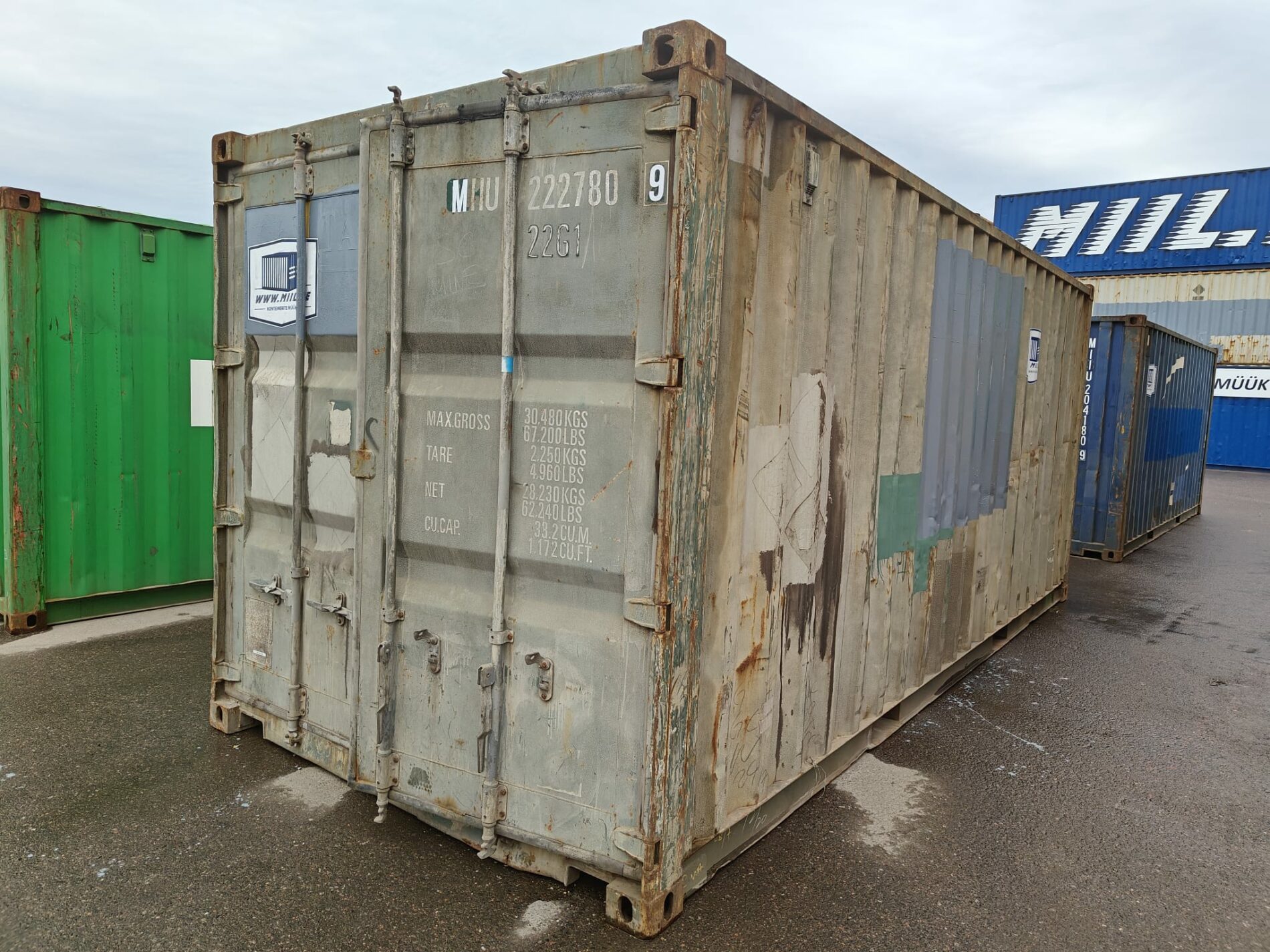 20DC Merekonteiner MIIU2227809 – TALLINN (Avariiline)