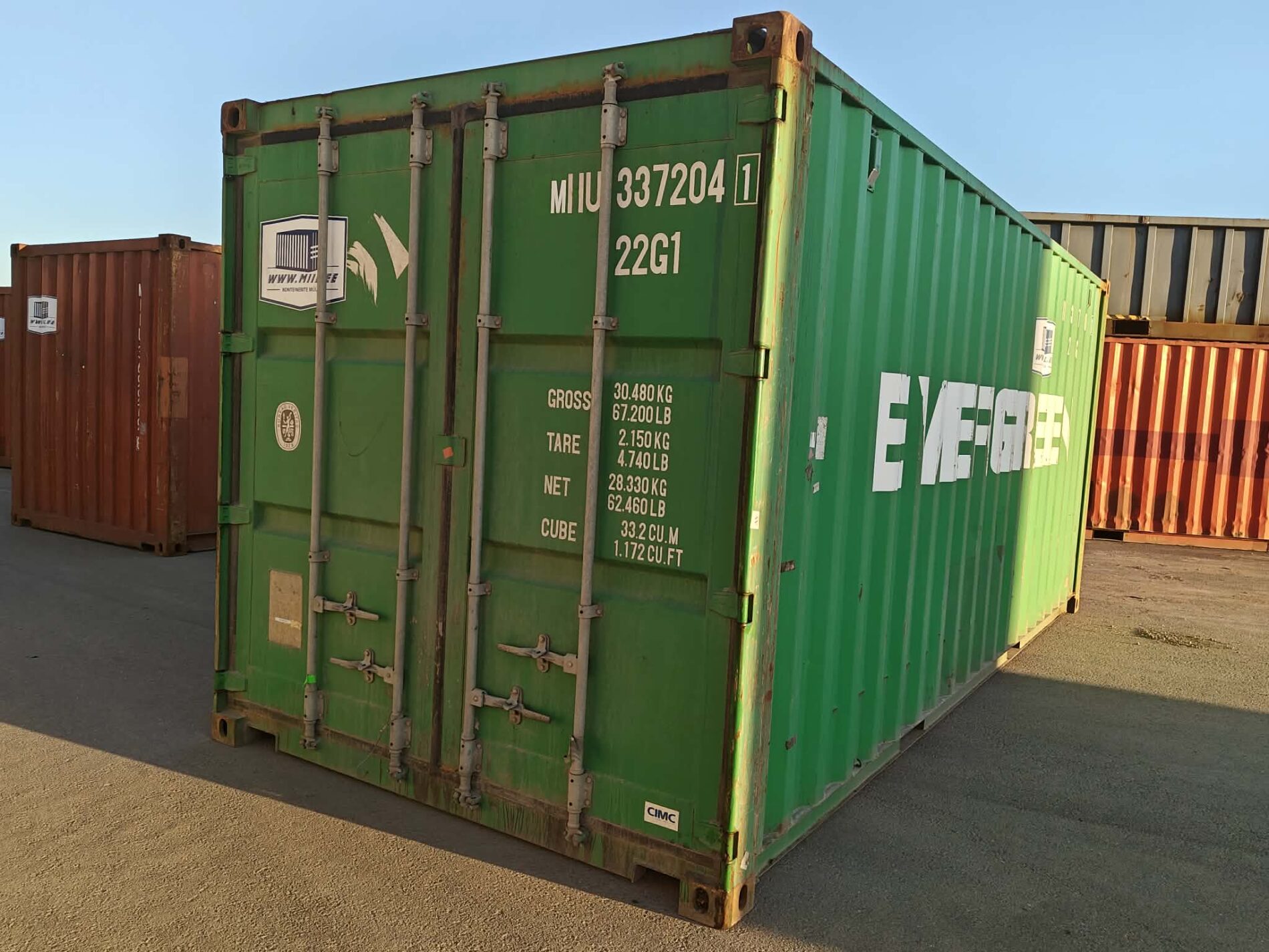 20DC Merekonteiner MIIU3372041 – TALLINN