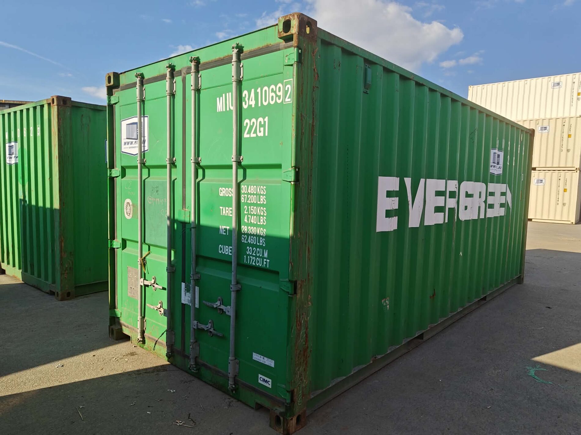 20DC Merekonteiner MIIU3410692 – TALLINN