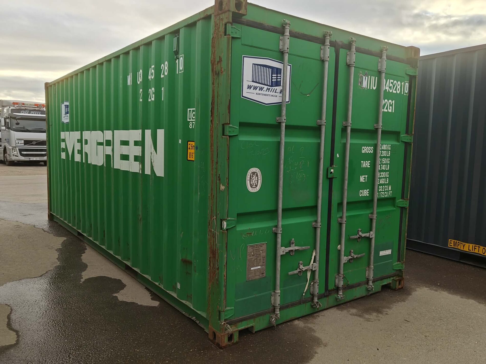 20DC Merekonteiner MIIU3452810 – TALLINN