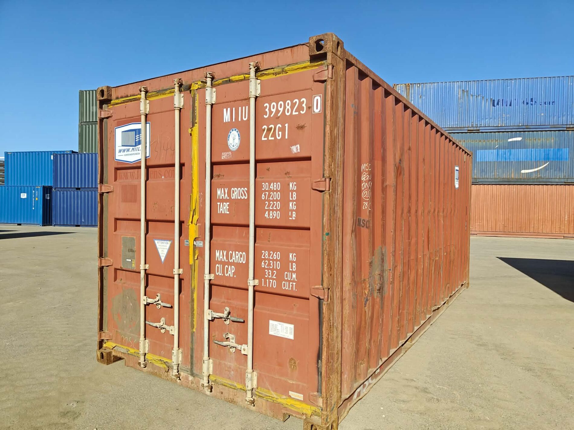 20DC Merekonteiner MIIU3998230 – TALLINN (Avariiline)