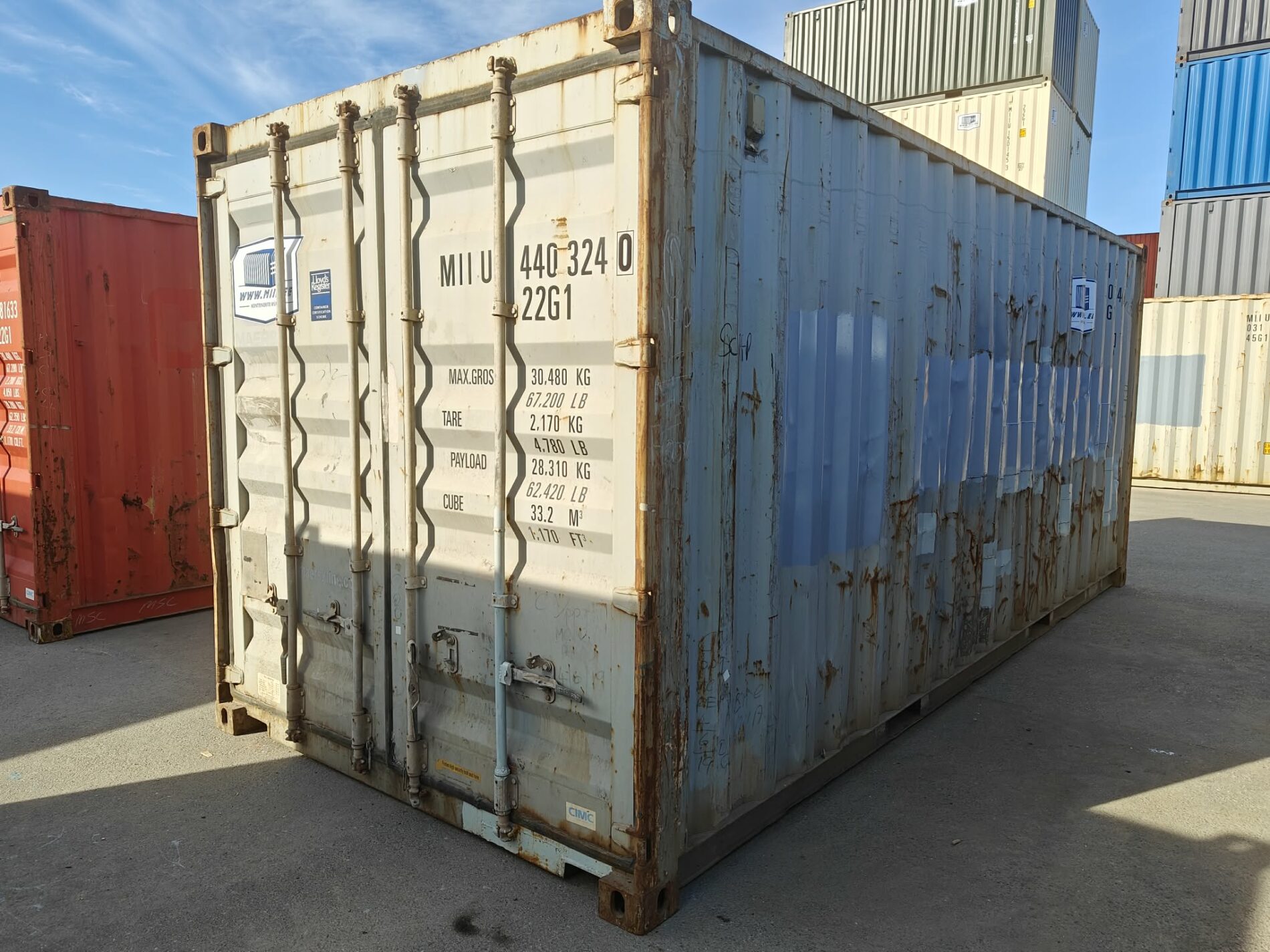 20DC Merekonteiner MIIU4403240 – TALLINN
