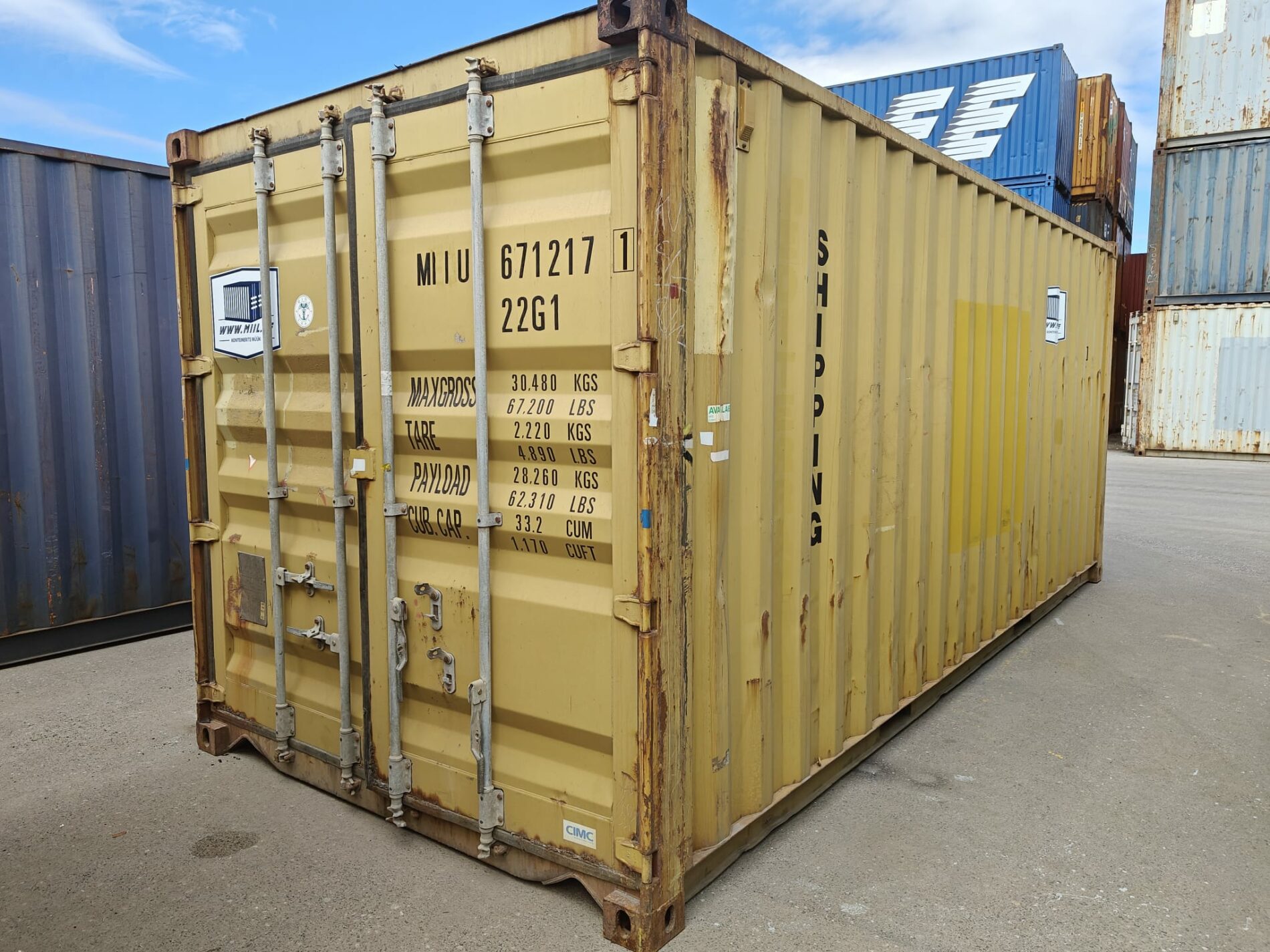 20DC Merekonteiner MIIU6712171 – TALLINN - Image 2