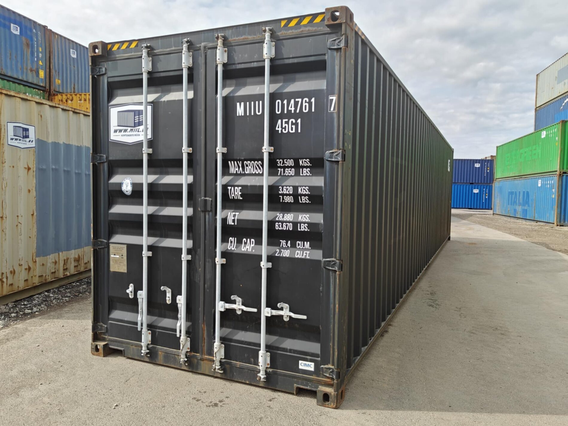 40HC Merekonteiner MIIU0147617 - TALLINN