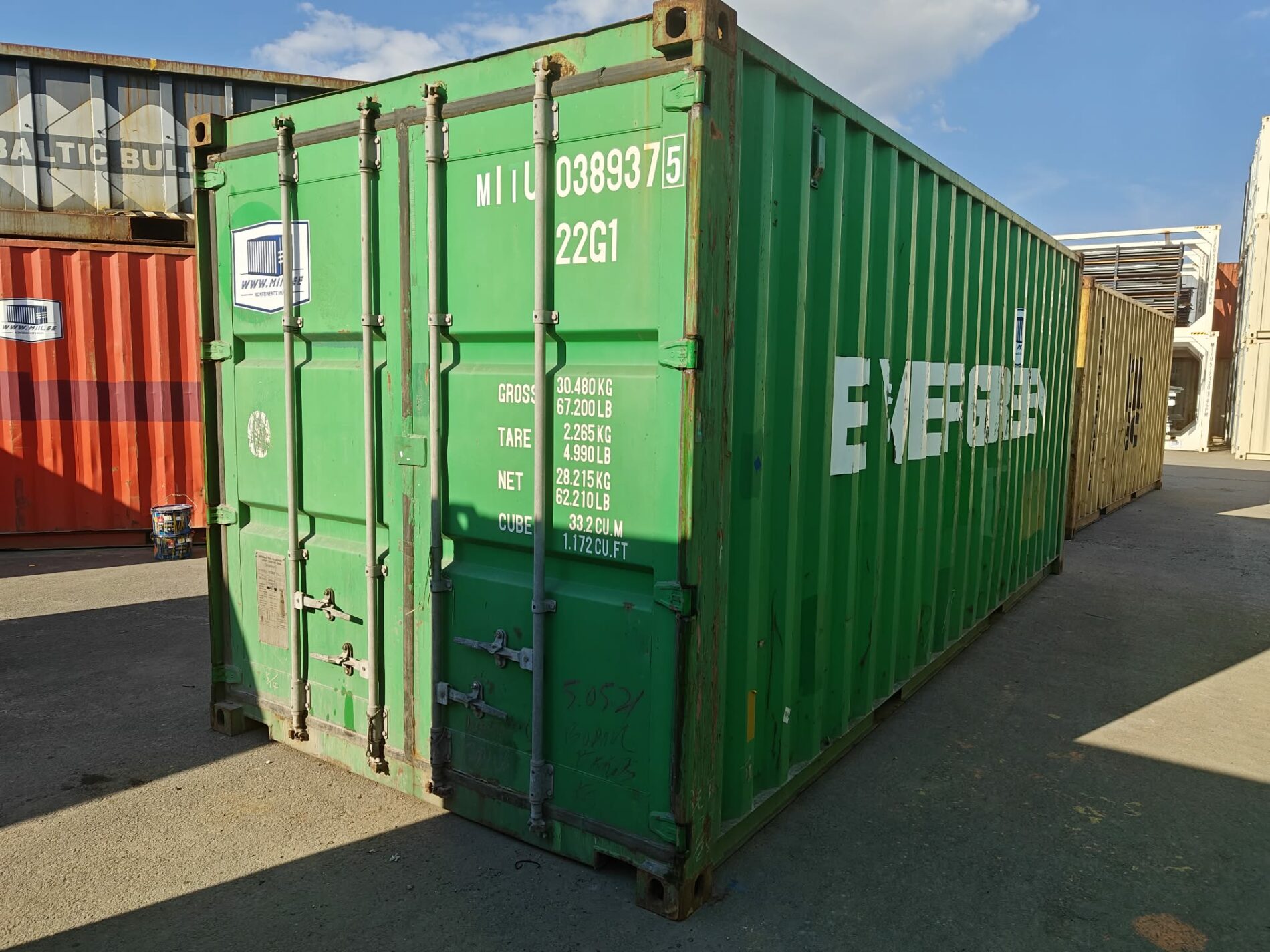 20DC Merekonteiner MIIU0389375 - PÄRNU
