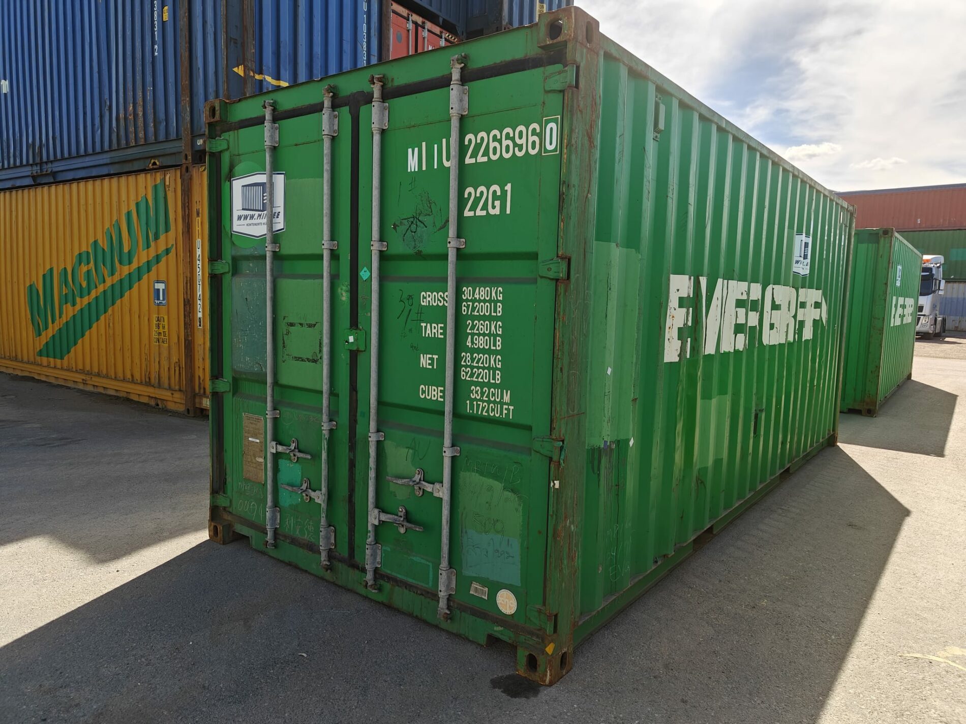 20DC Merekonteiner MIIU2266960 – TALLINN