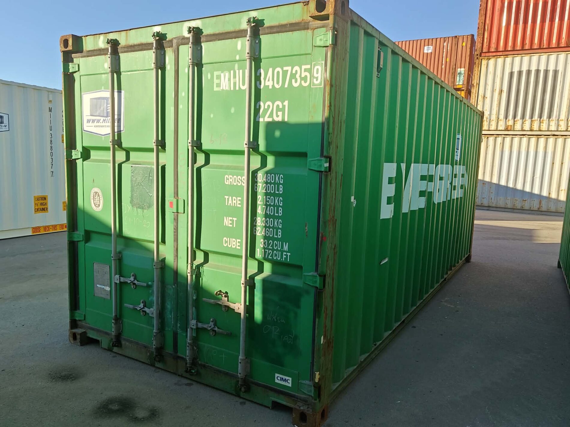 20DC Merekonteiner MIIU3407359 - PÄRNU