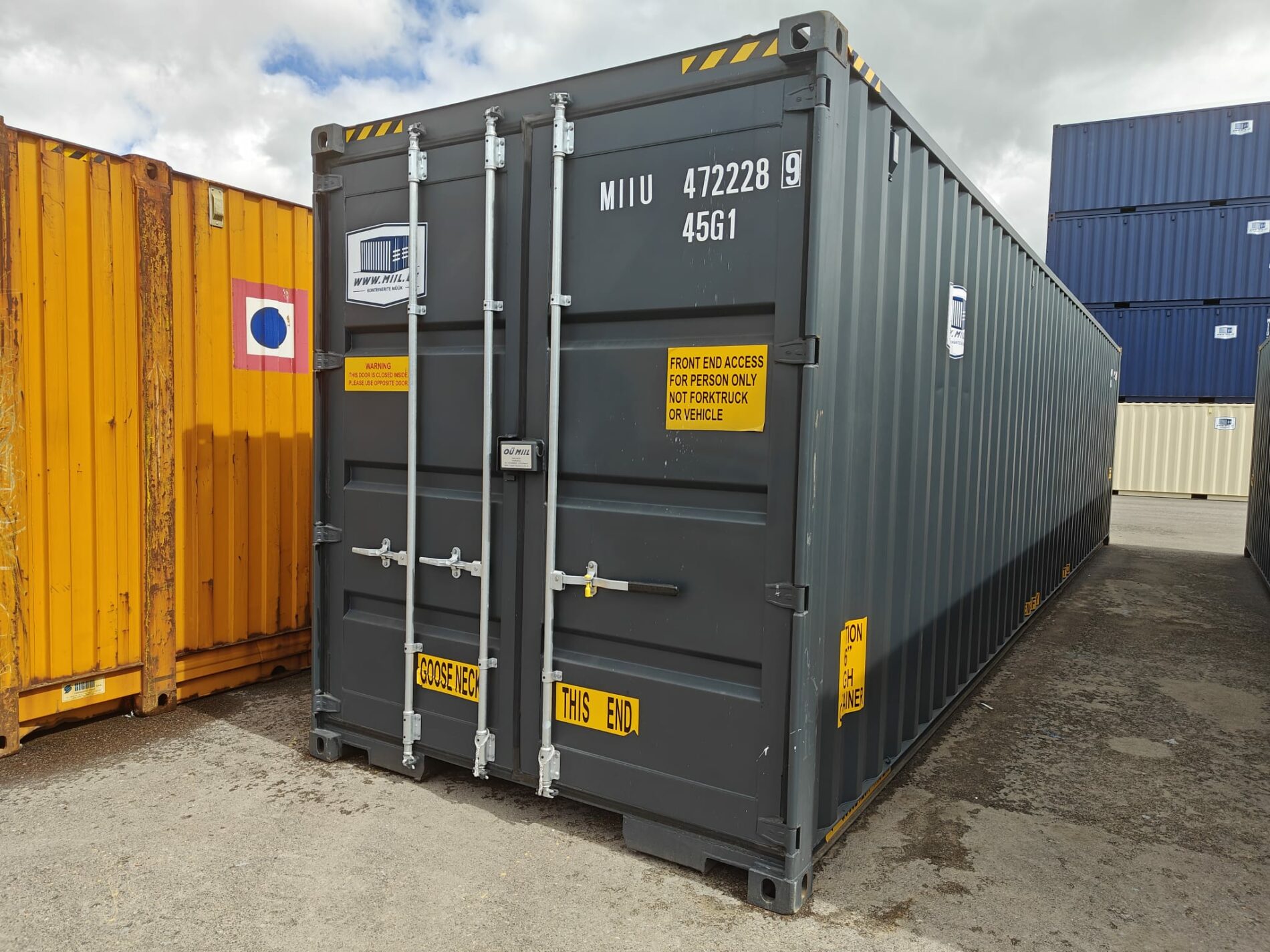 40HCDD Shipping container MIIU4722289 Tallinn (double door) - upon order
