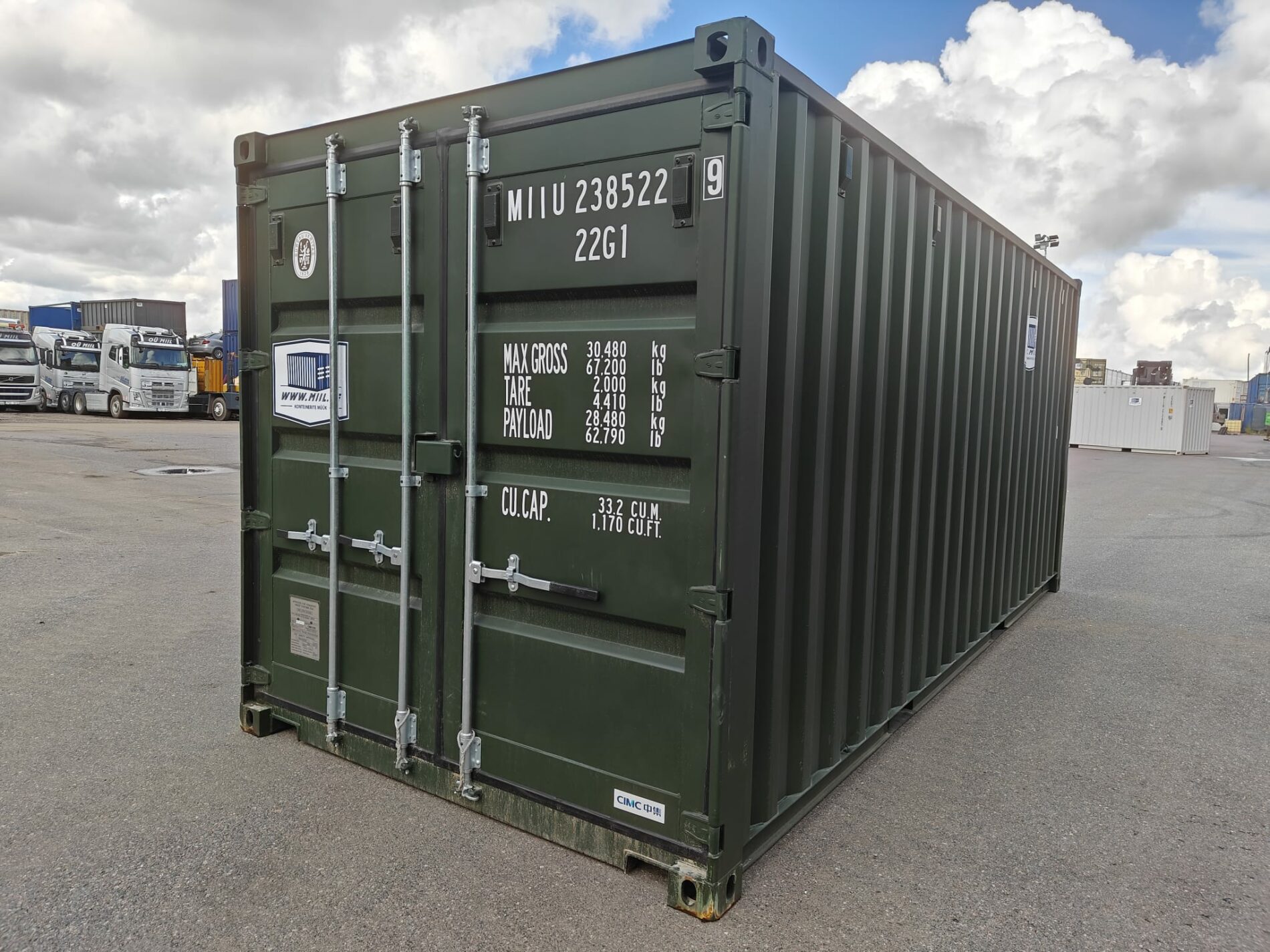 20DC морской контейнер MIIU2385229 - TARTU